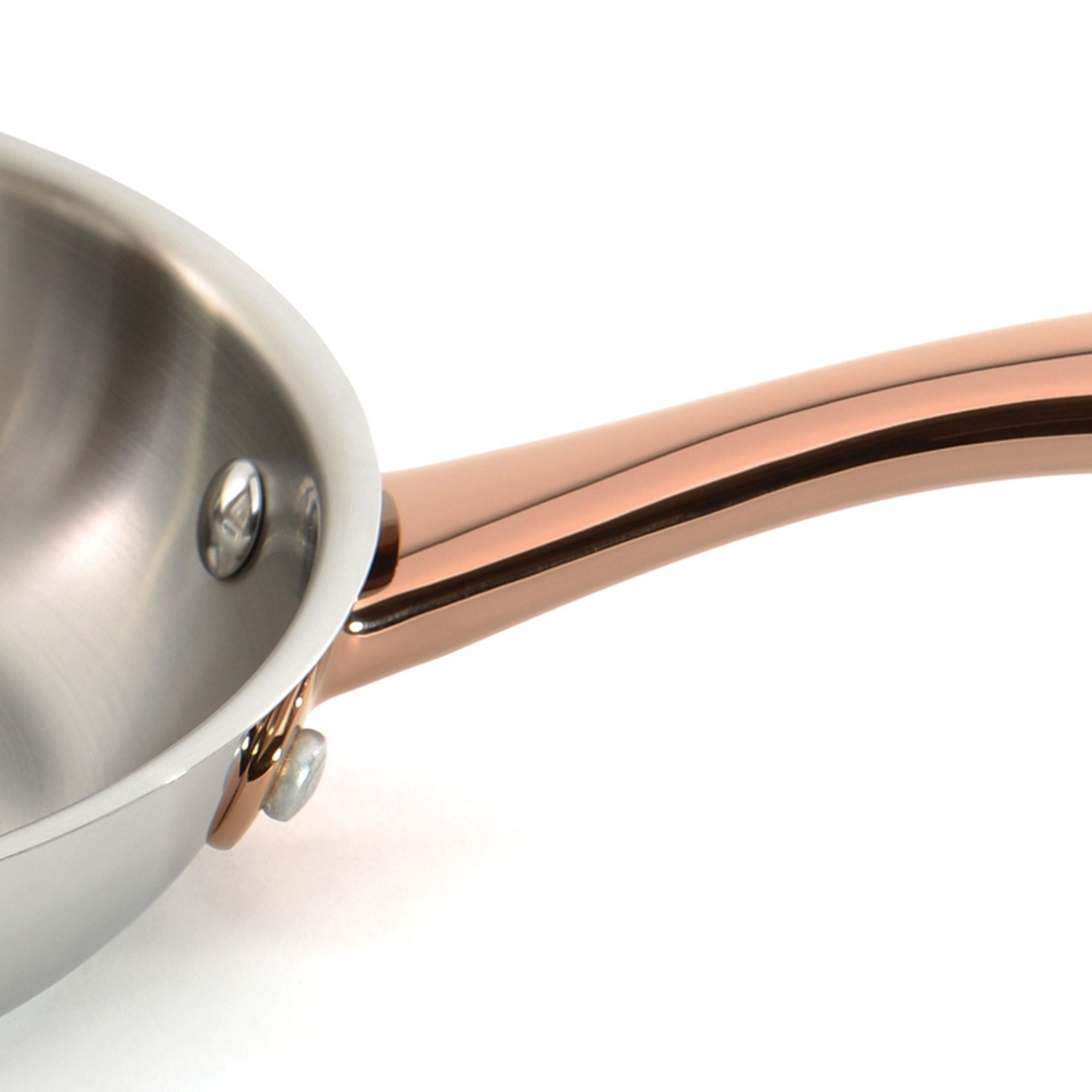 BergHOFF Ouro Gold 14-Piece 18/10 Stainless Steel Cookware Set with Rose Gold Handles & Metal Lids - Premium Kitchen Cookware for Professional Chefs & Home Cooking