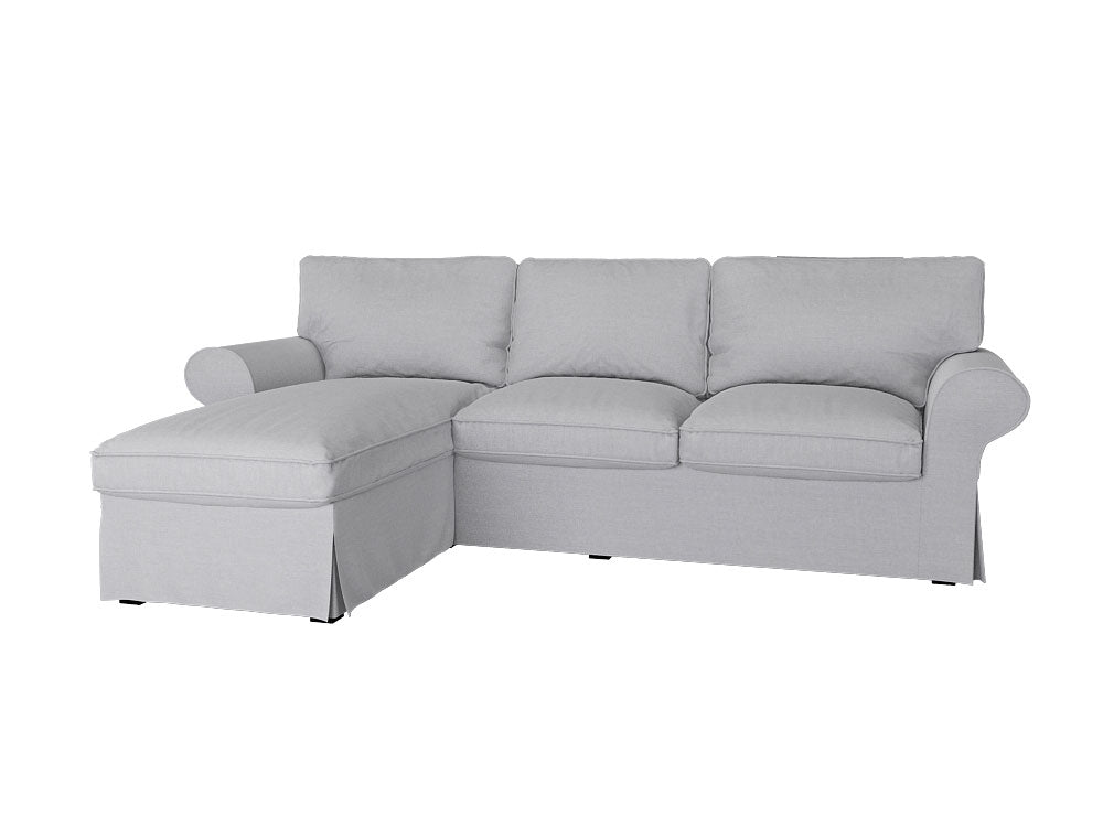 Uppland 3-Seater Sofa with Chaise Lounge Cover - Modern Living Room Furniture for Small Spaces & Apartments