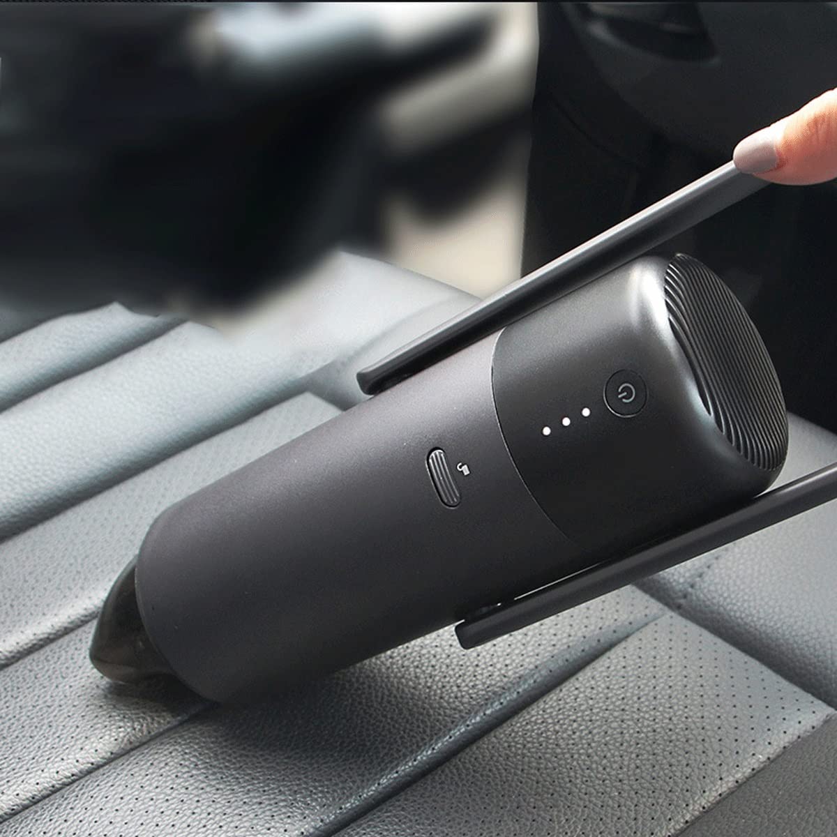 Portable Handheld Vacuum Cleaner with Strong Suction - Mini Car Vacuum for Pet Hair, Home & Auto Cleaning | Lightweight, Cordless, Multi-Surface Use for Cars, Furniture & Small Spaces