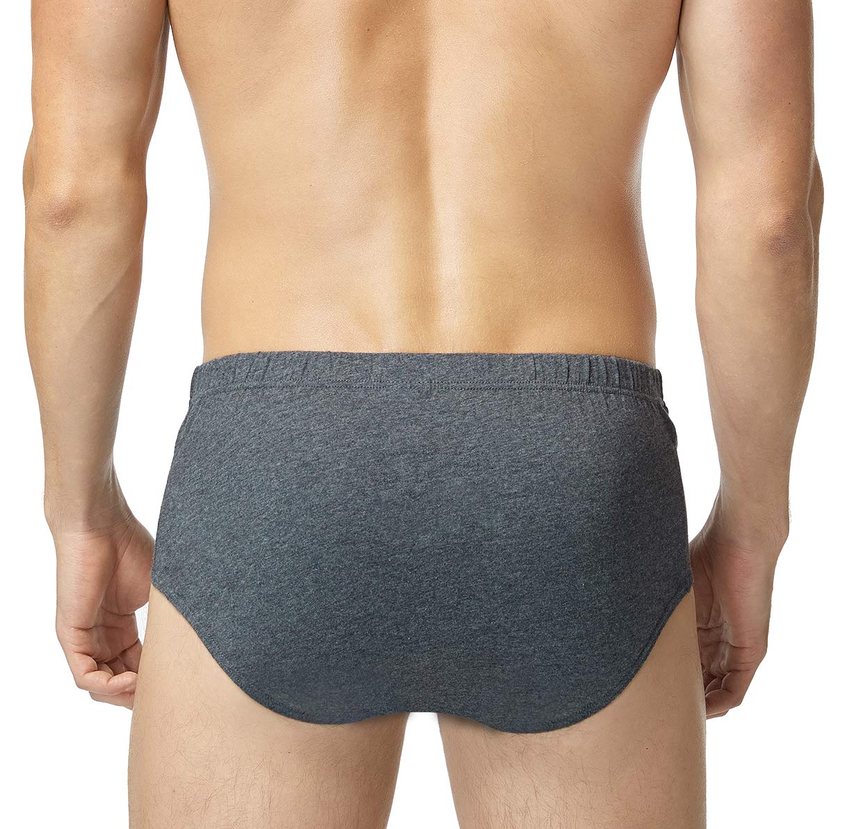 **Men's Cotton Briefs - Soft Comfortable Basic Underwear Without Fly (Pack of 3) - Perfect for Everyday Wear, Workout & Travel**
