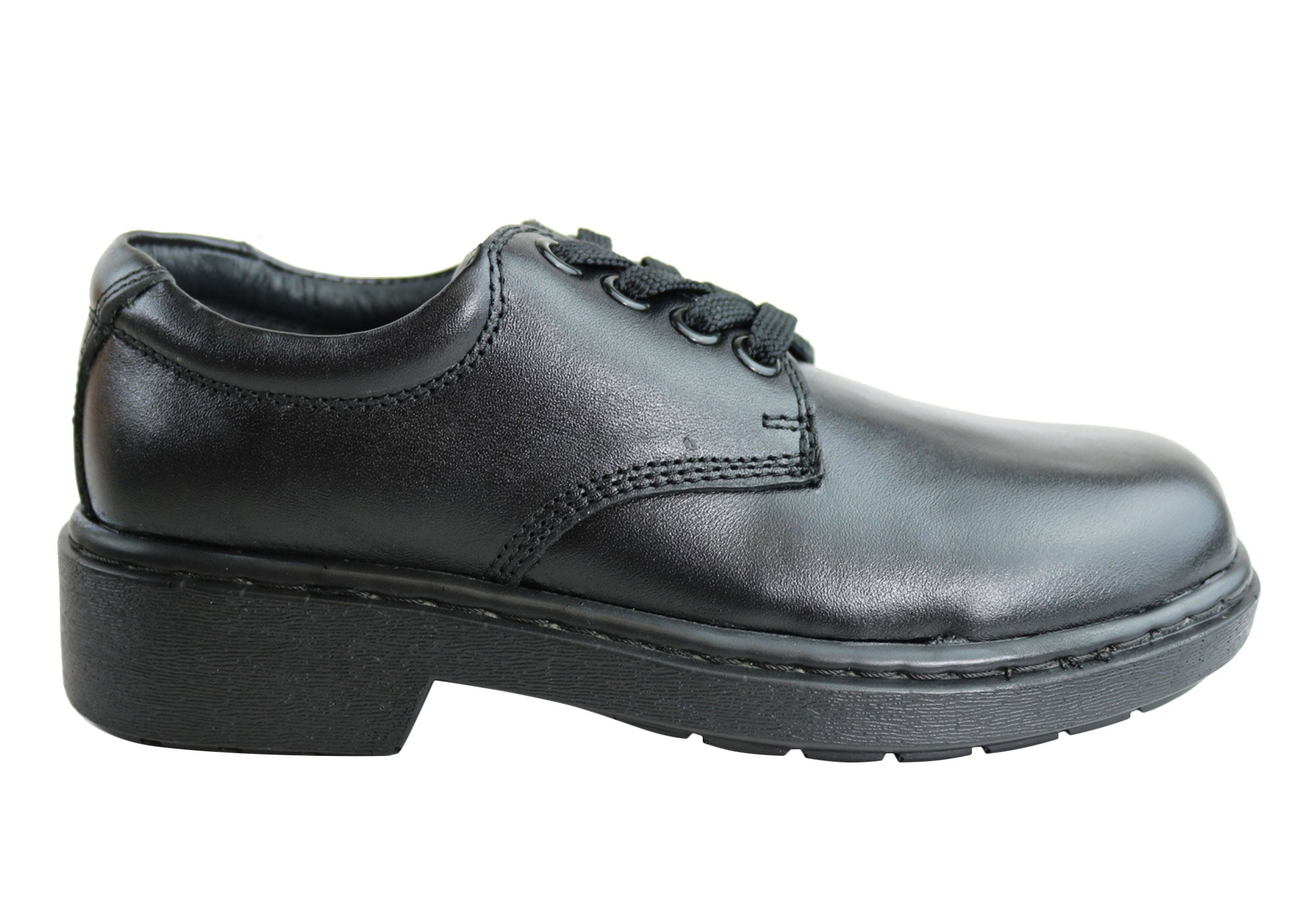 Adam Junior Kids Comfortable Leather Lace-Up School Shoes for Boys & Girls - Perfect for Classroom, Playground & Daily Wear