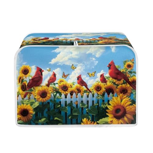 Butterfly Sunflower Cardinal Bird