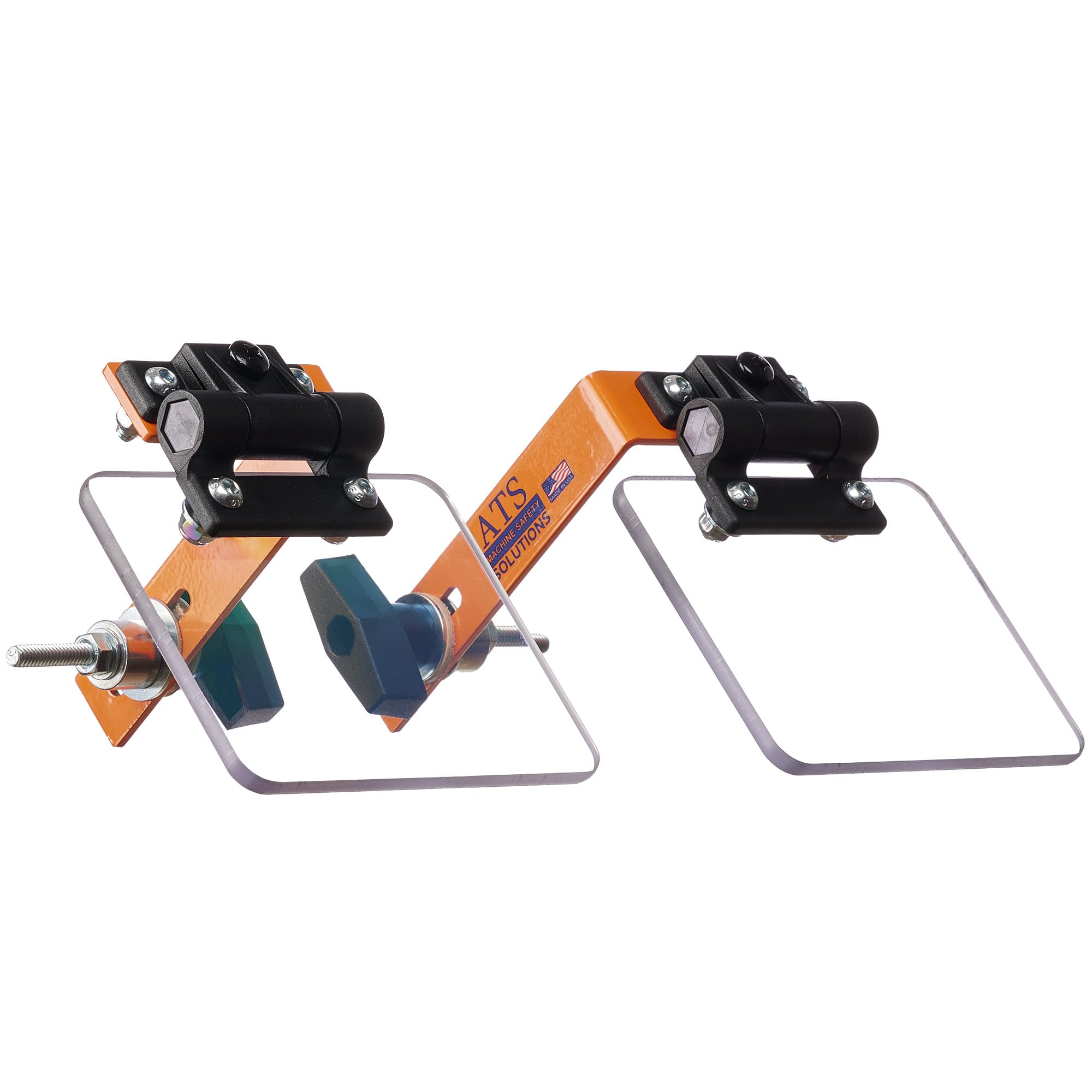 ATS Machine Safety Solutions Small Universal Bench Grinder Eye Shields & Mounting Assembly for 6-inch Power Bench Grinders (UGS-1) - Eye Protection for Metalworking, Woodworking & DIY Projects