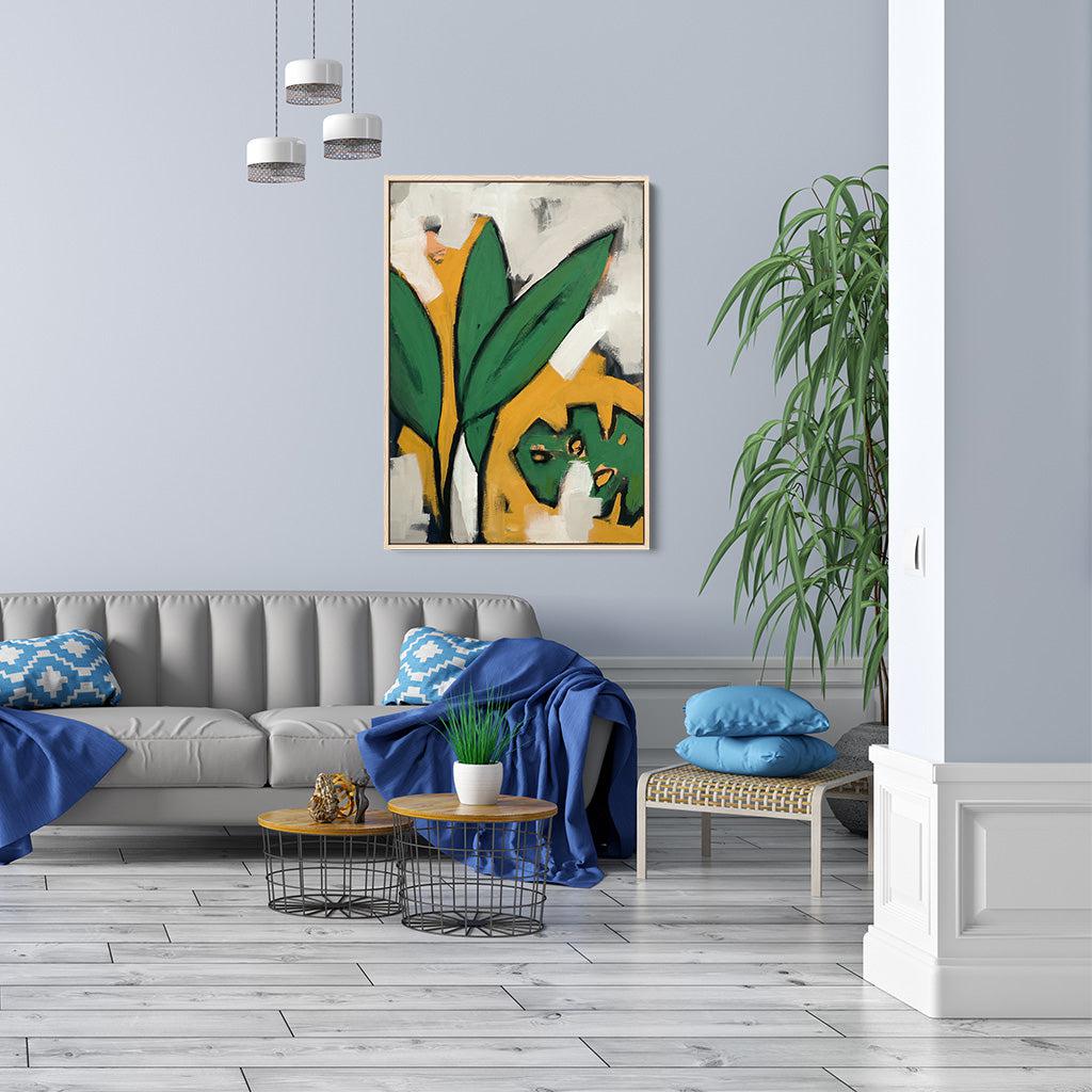 Summer Garden Original Painting - Handmade Canvas Art for Home Decor, Wall Art, Living Room & Bedroom Decor - Perfect for Gifts, Housewarming & Interior Design