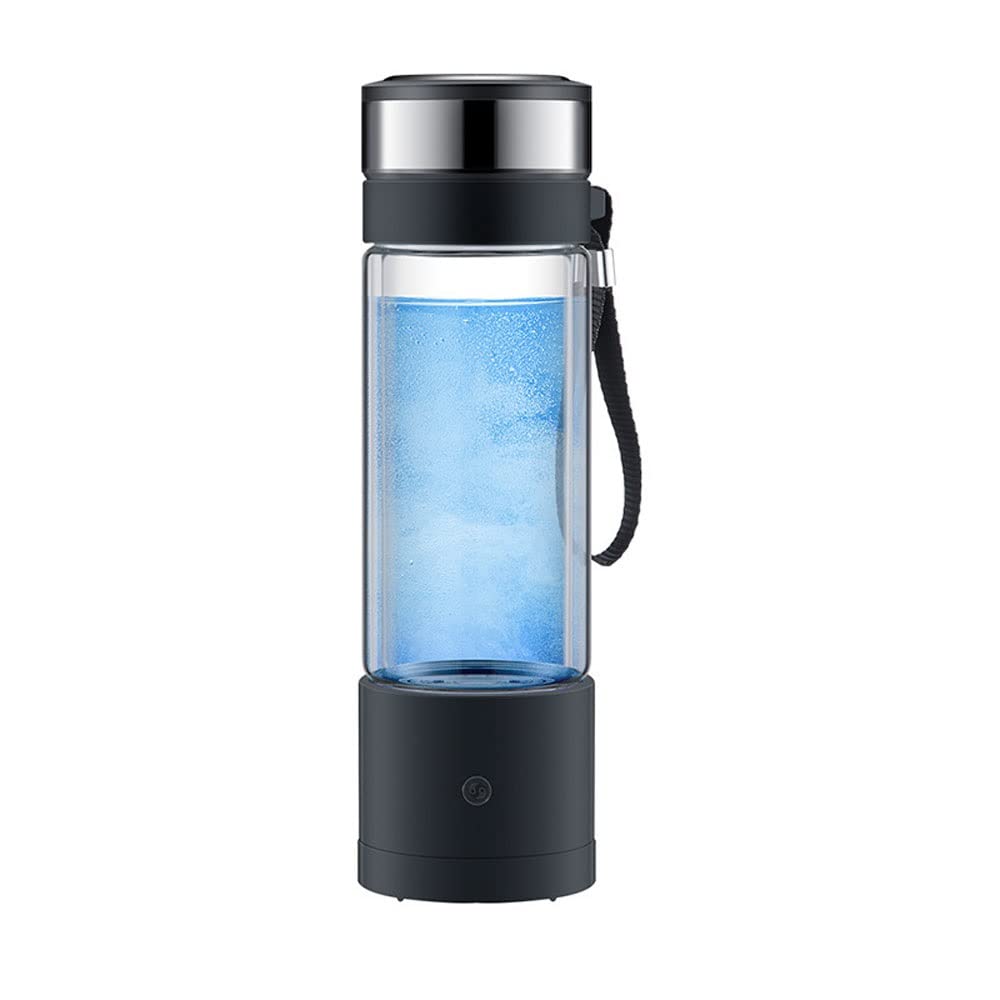 Hydrogen Alkaline Water Bottle - Portable USB Rechargeable Hydrogen Water Generator with 800-1200 PPB Hydrogen Content, 350ml for Home, Office, Travel & Work | Fast 3-5 Minute Hydrogen Production | Perfect for Hydration, Detox & Energy Boost