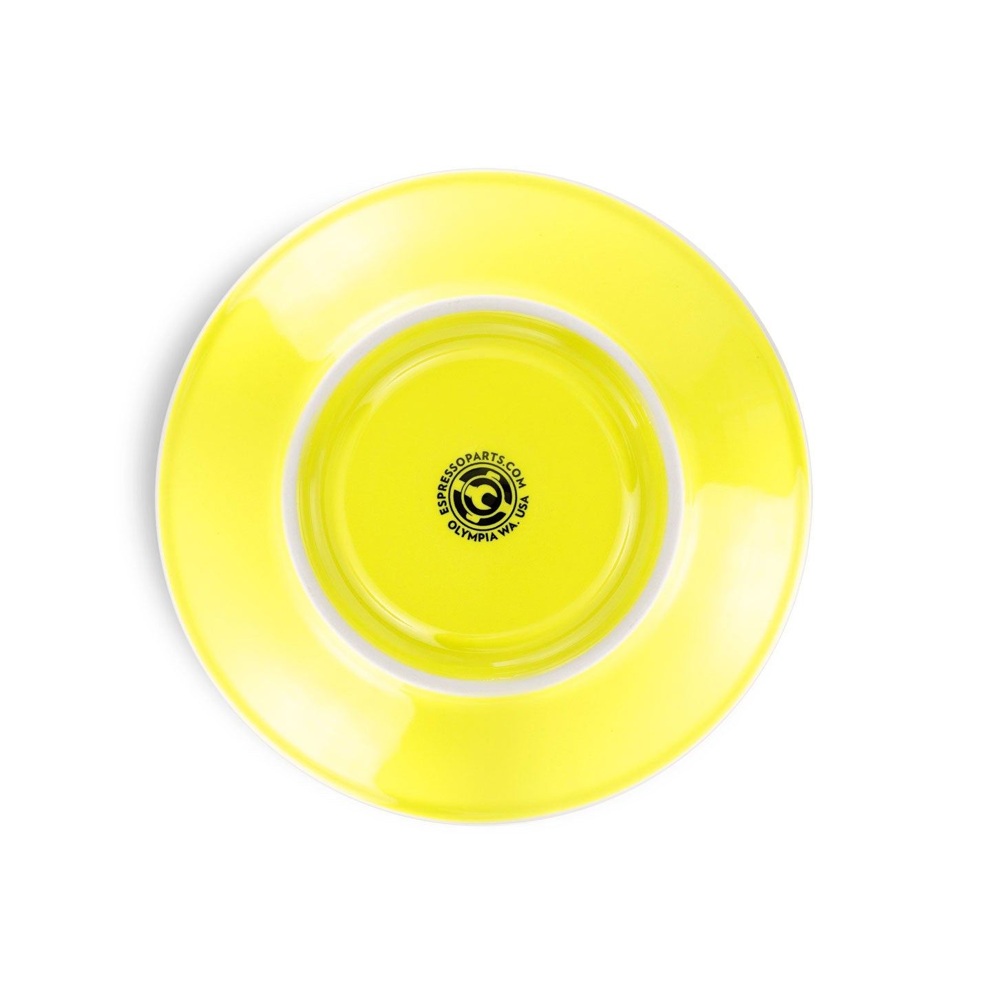 Premium Espresso Porcelain Latte Cup & Saucer Set - 12oz (355ml) Yellow - Perfect for Coffee Shops, Home Brewing & Gift Giving