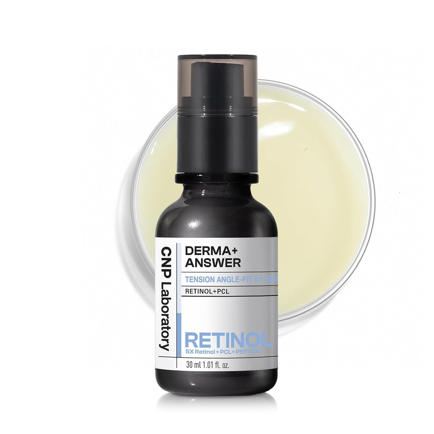 CNP Derma+ Answer Tension Angle Fit Ampule 30ml - Korean Anti-Aging Facial Serum for Wrinkles & Firming - Perfect for Night Skincare Routine & Dry Skin Care