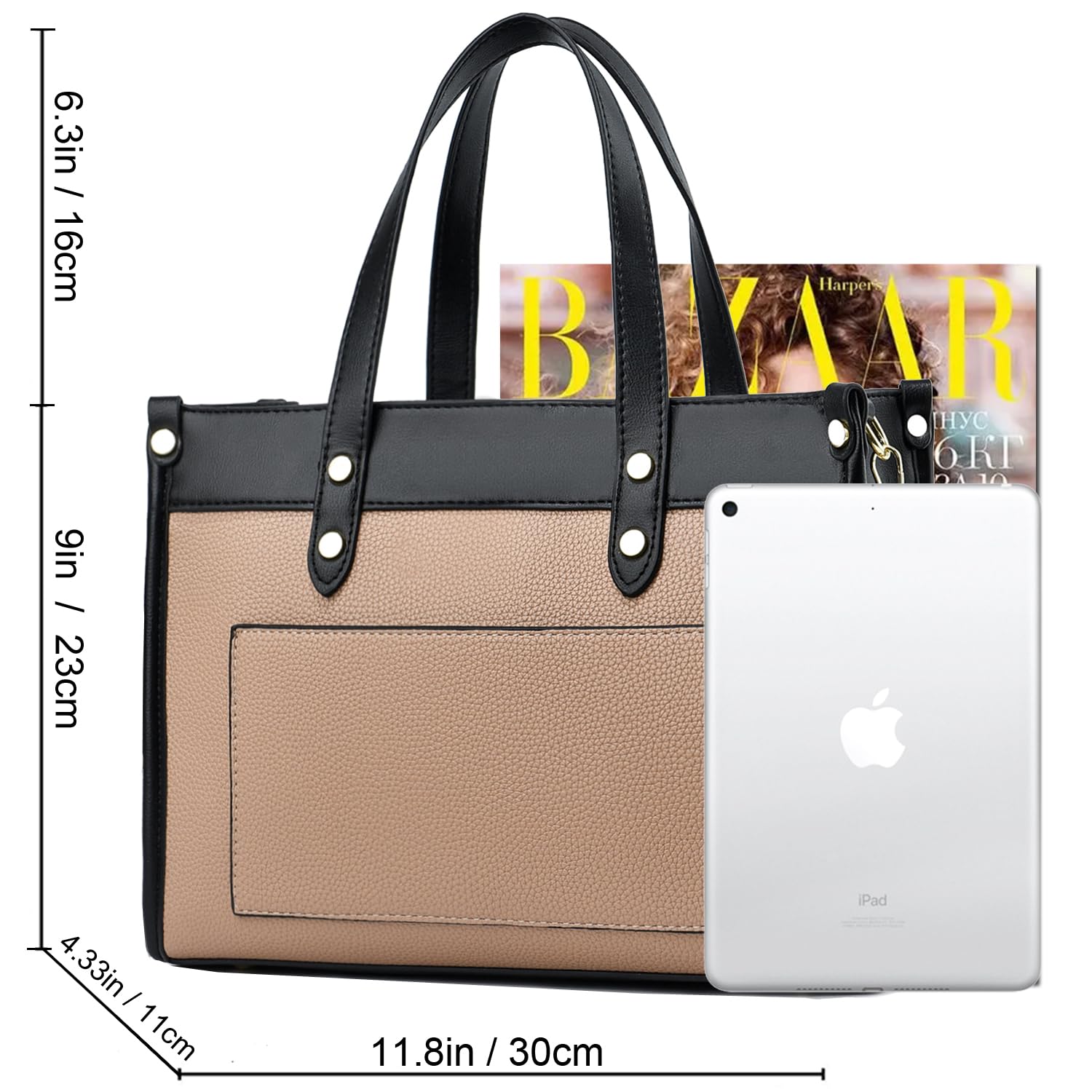 Stylish Women's Tote Bag - Fashionable Satchel Purse & Shoulder Handbag with Crossbody Strap for Work, Travel & Shopping | CROJUYI Ladies Tote Bags Collection