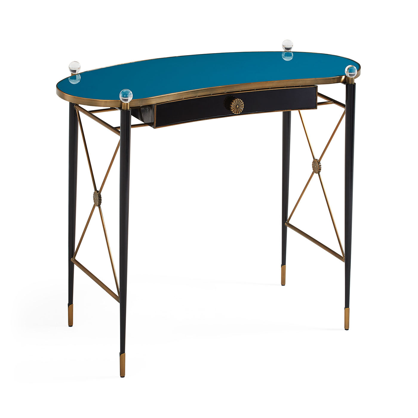Modern Rider Writing Desk - Home Office Desk with Drawers & Storage | Perfect for Small Spaces, Study & Remote Work
