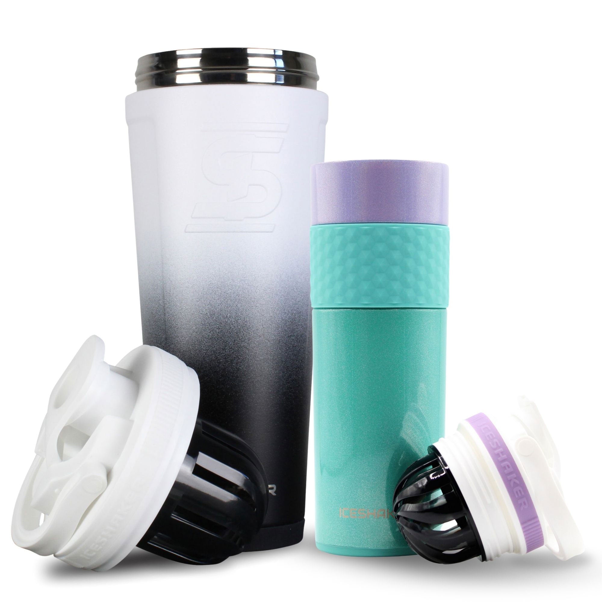 Premium His & Her Protein Shaker Bottle Set - 20oz Leak-Proof Mixing Cups for Gym, Workouts & Post-Training Recovery - BPA-Free Fitness Accessories for Couples