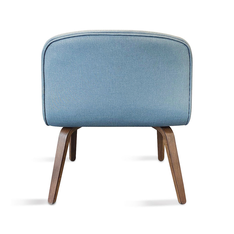 LOTTIE Modern Lounge Chair with Walnut Frame & Grey Upholstery - Perfect for Living Room, Bedroom, or Office Relaxation