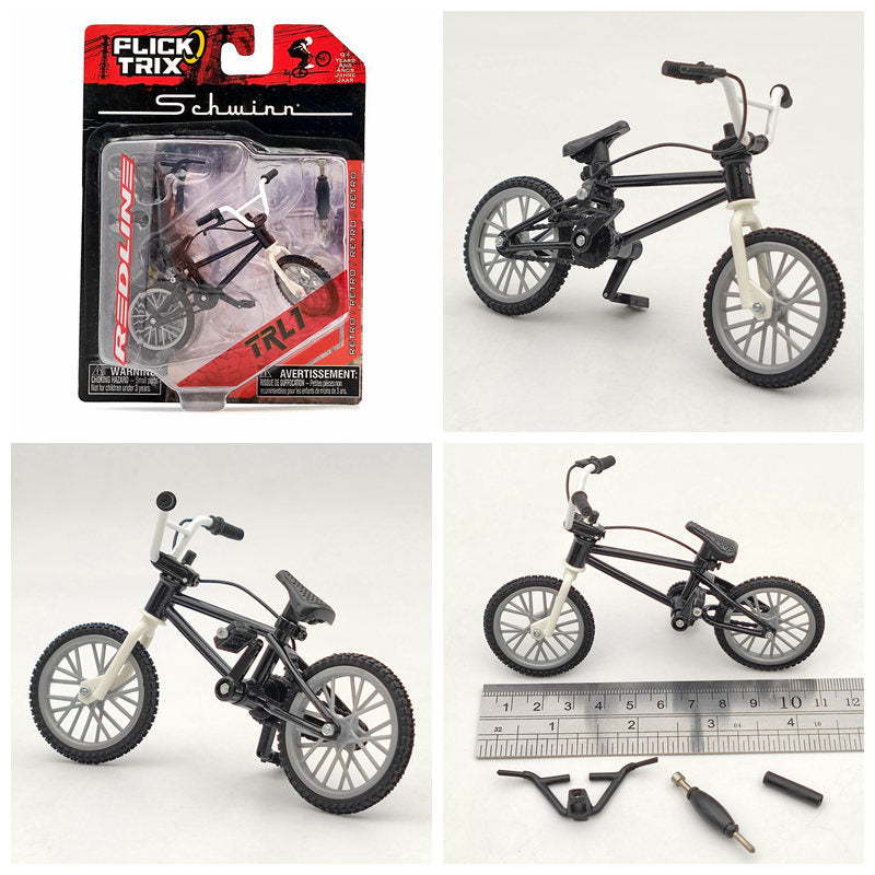 Premium FLICK TRIX Miniature BMX Finger Bike - Diecast Metal DeathTrap Bicycle Toy for Kids & Adults - Perfect for Office Desk, Stress Relief & Collectible Gift