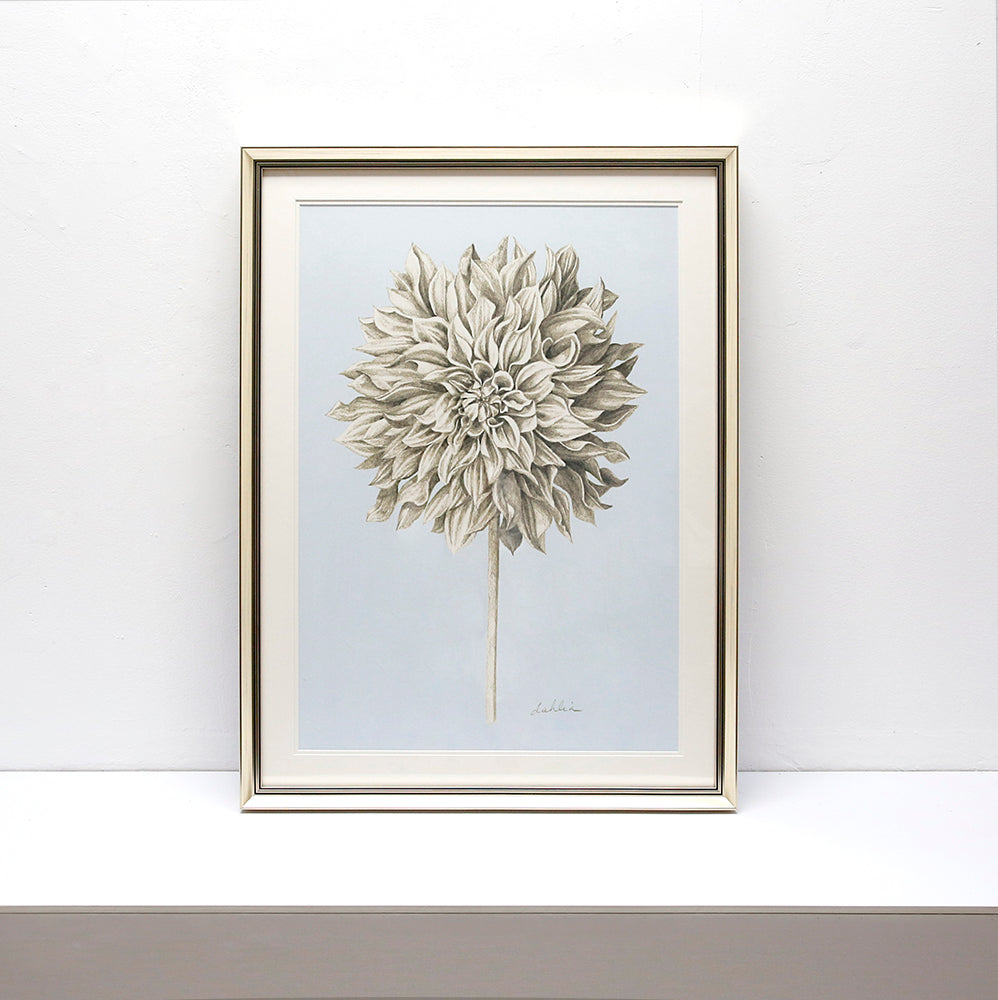 Flower Sketch II Wall Art Print - ASJA1193B - 60x80cm - Modern Botanical Decor for Living Room, Bedroom & Office