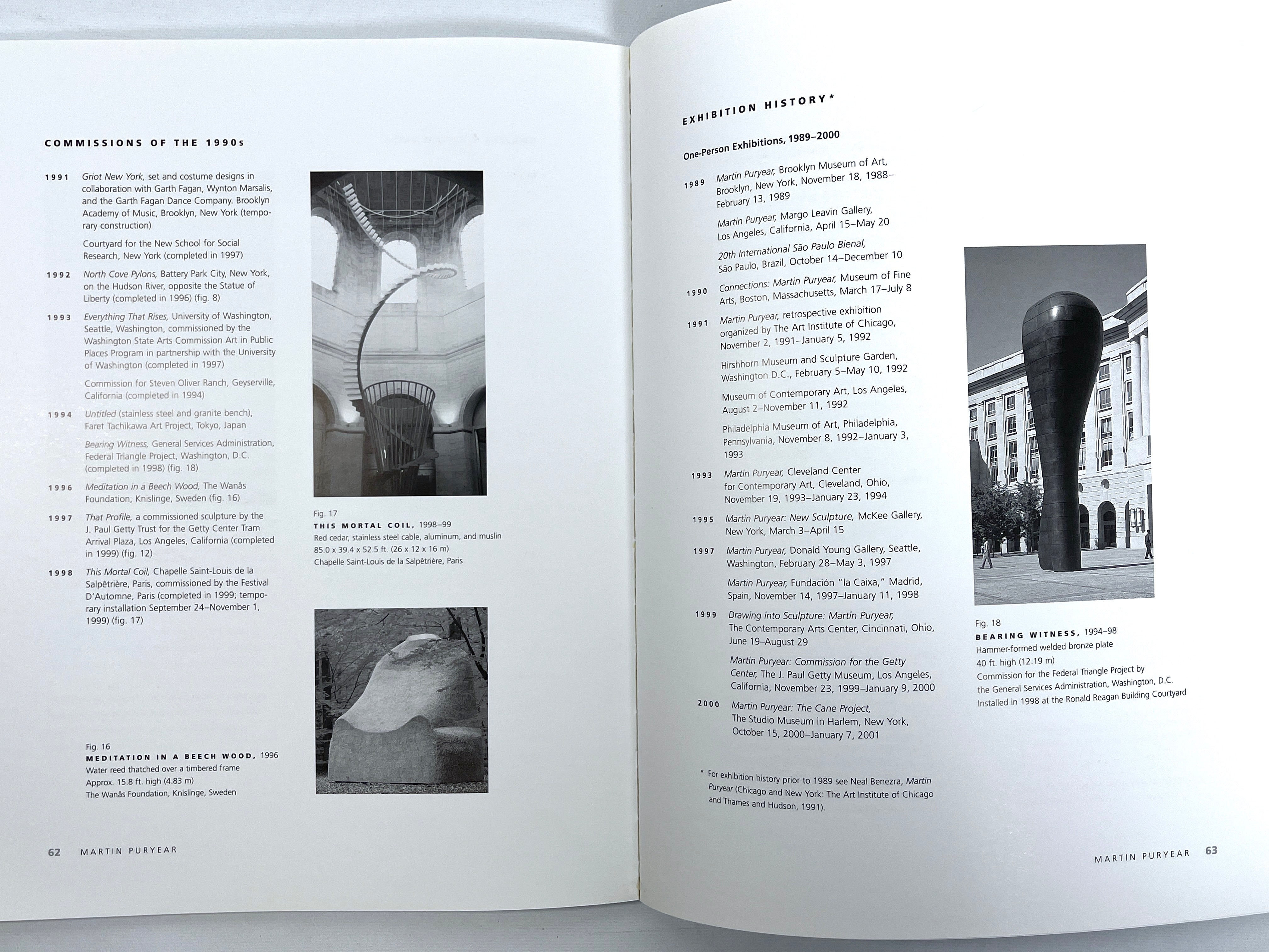 Martin Puryear & Margo A. Crutchfield Exhibition Catalog 2001 - Art Book, Sculpture & Contemporary Art Showcase - Perfect for Art Collectors, Museum Enthusiasts & Art History Studies
