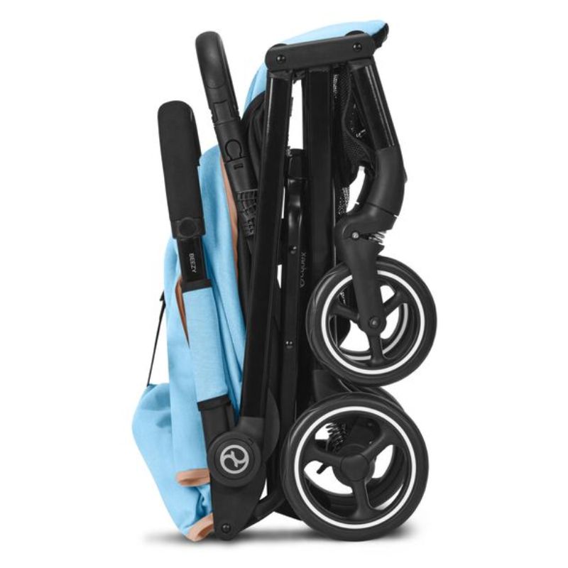 2023 Beezy Ultra Compact Lightweight Stroller for Travel - Easy Fold Baby Stroller with Storage Basket | Perfect for Airports, Shopping & City Walks