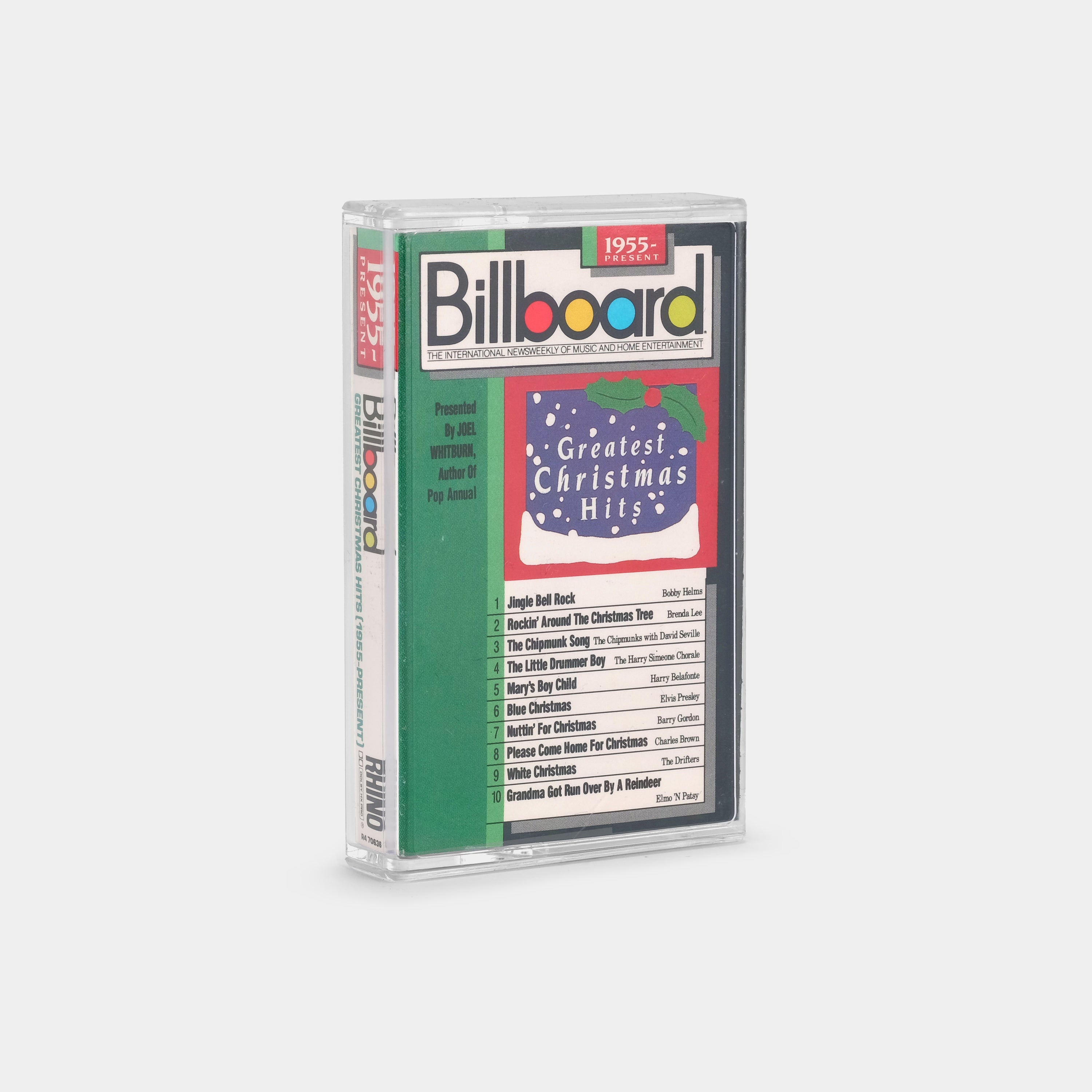 Billboard Greatest Christmas Hits (1955-Present) Cassette Tape - Classic Holiday Music Collection for Festive Parties, Home Decor & Nostalgic Gift Giving