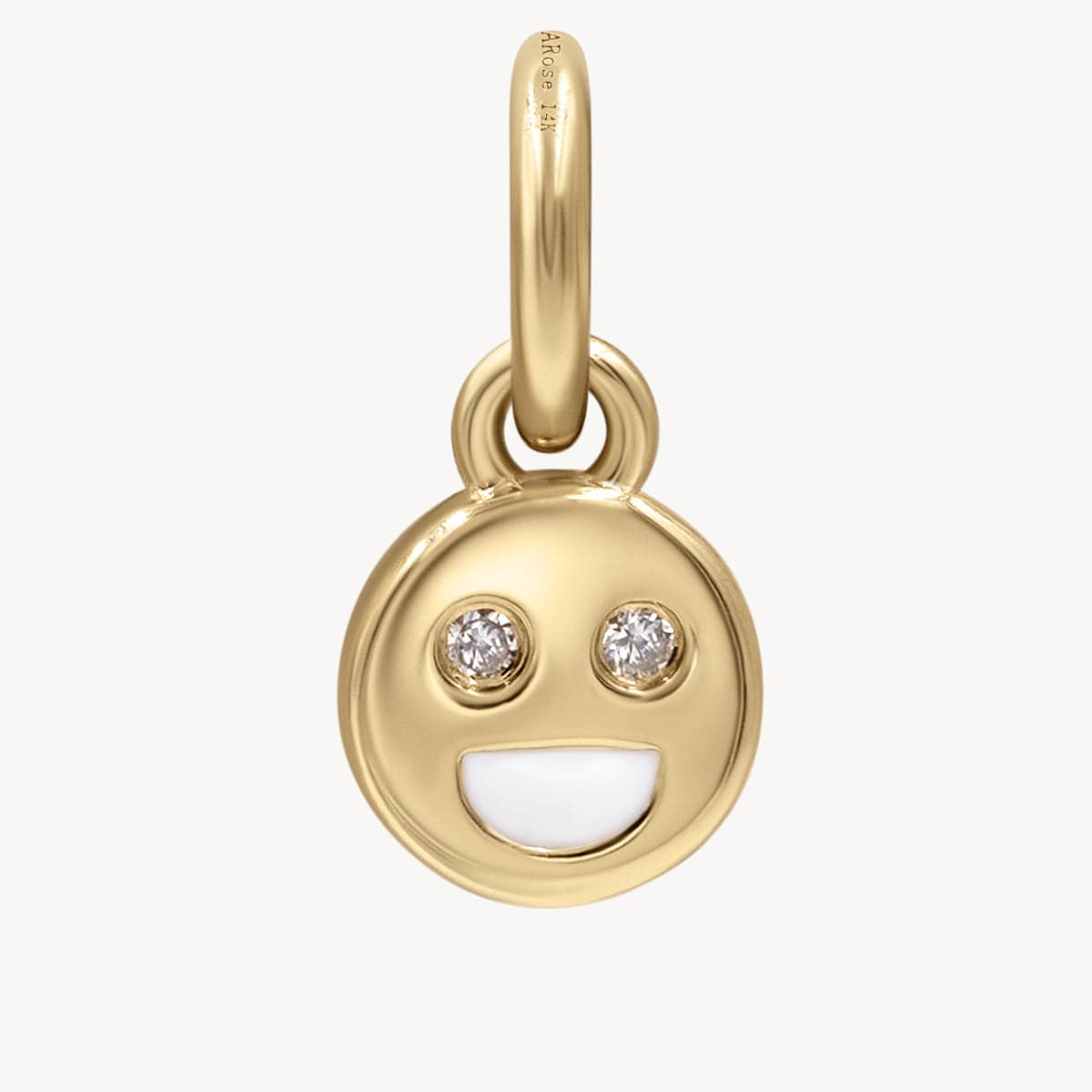 Smiley Face Mini Golden Charm - Cute & Dainty Gold Pendant for Necklaces, Bracelets & Jewelry Making - Perfect for Gifts, DIY Crafts & Everyday Wear