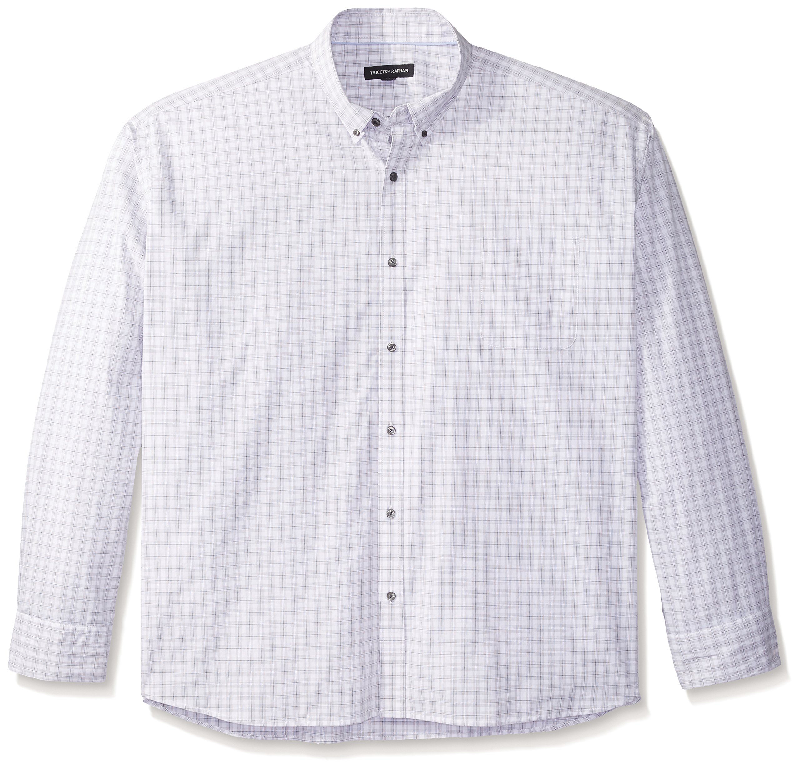 Big and Tall Men's Duncan Carbon Peached Grid Shirt - Comfortable Stretch Fabric for Casual Wear, Office & Outdoor Activities