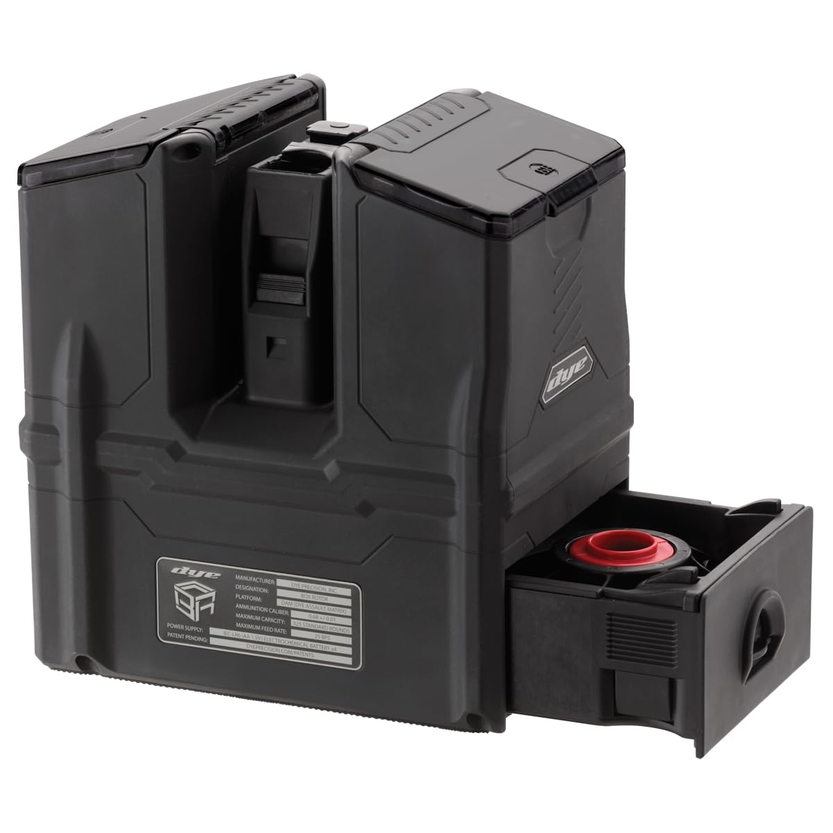 Dye Box Rotor for Dam Black - High-Performance Paintball Accessory | Perfect for Speedball & Tournament Play