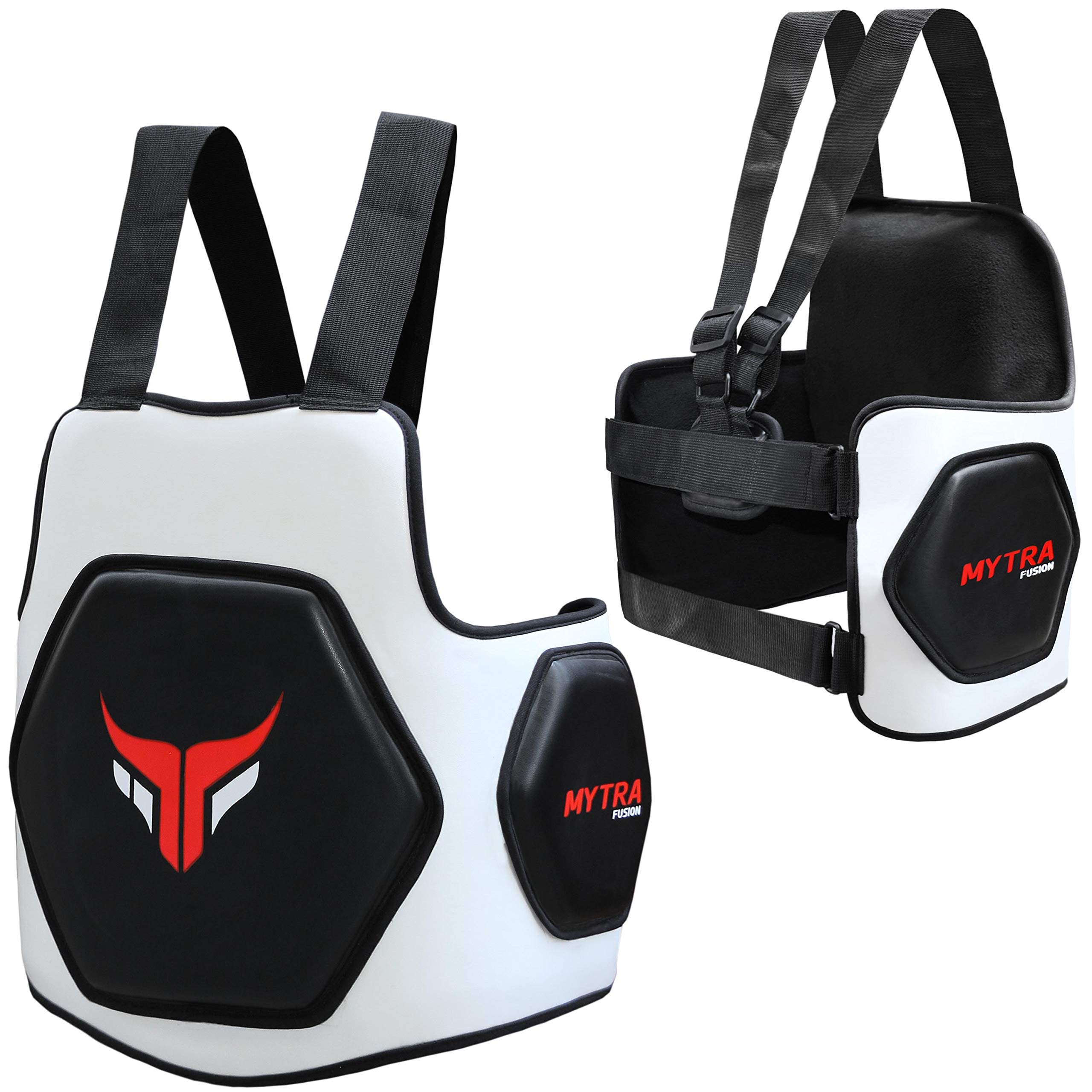 Mytra Fusion R2 Body Shield - Full Torso Protector for Boxing, MMA, Muay Thai Training & Fitness Gym Workouts - Ideal for Sparring, Pad Work & Combat Sports Practice