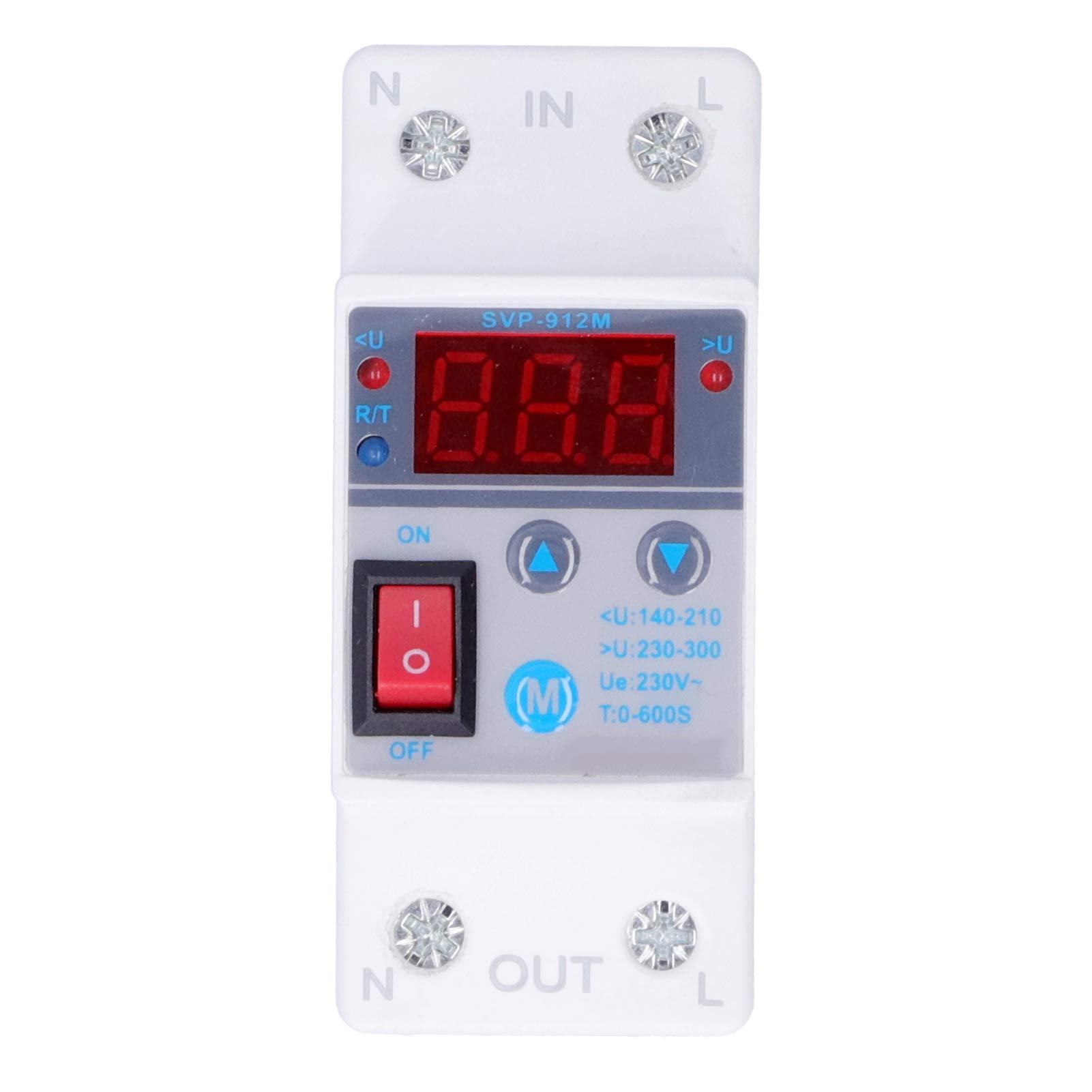 SVP-912M 220V 40A Overvoltage Protector - Industrial Voltage Protection Device with Multi-Functions for Power Surge Protection in Factories, Workshops & Electrical Equipment