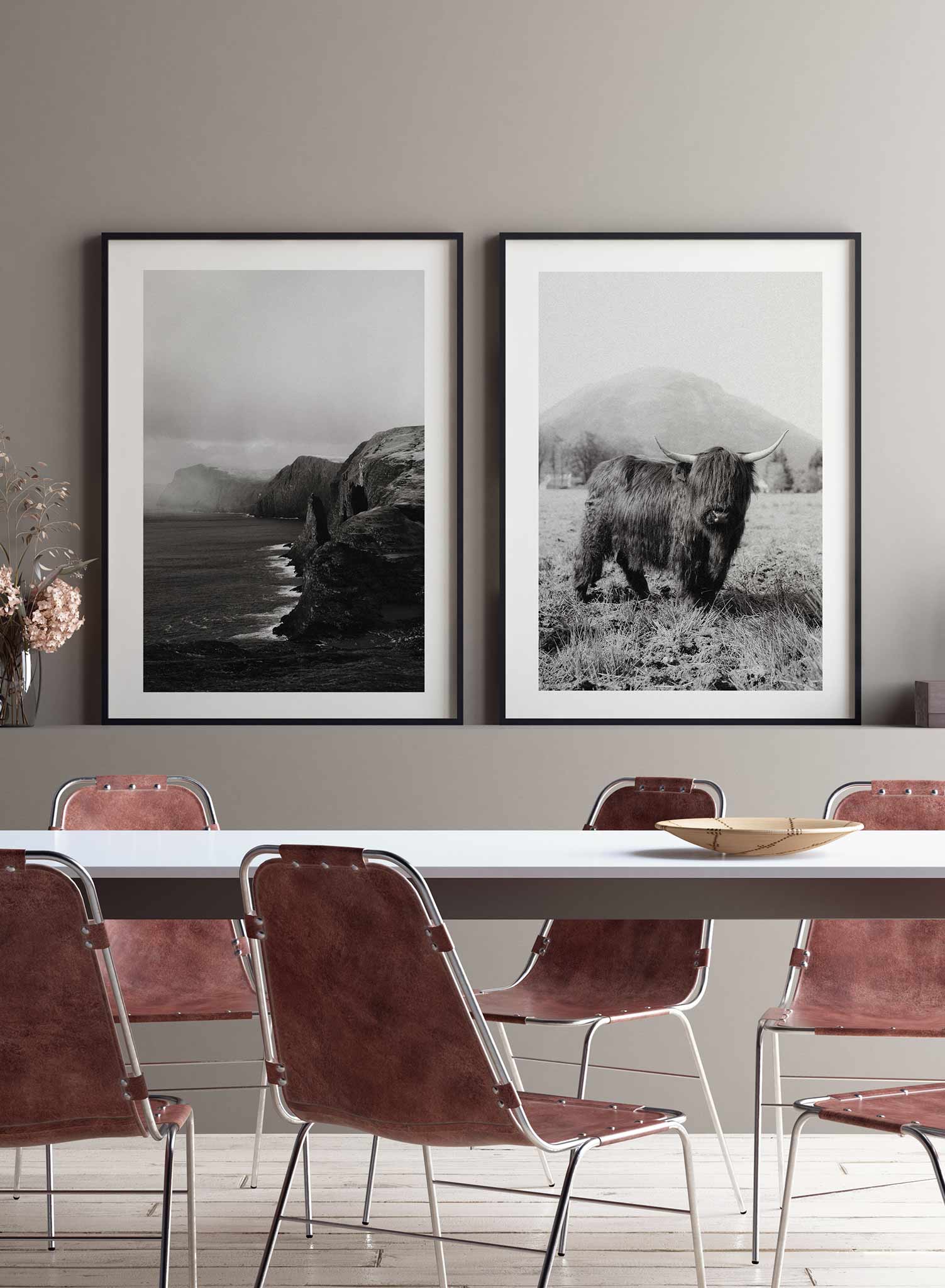 Highland Cow Poster - Stunning Wall Art Decor for Home, Office & Farmhouse - Perfect for Living Room, Bedroom & Country Style Spaces