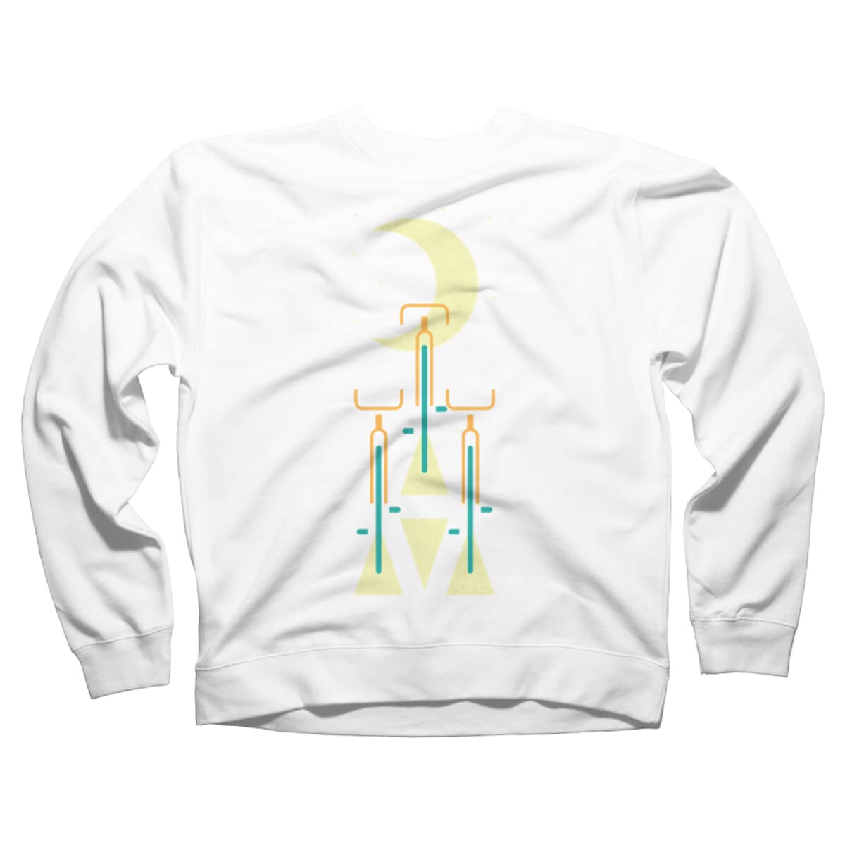 Design By Humans Unisex Let's Go Bicycle Graphic Sweatshirt | Venus Imagination Art | Casual Streetwear for Men & Women | Perfect for Cycling, Outdoor Activities & Everyday Wear