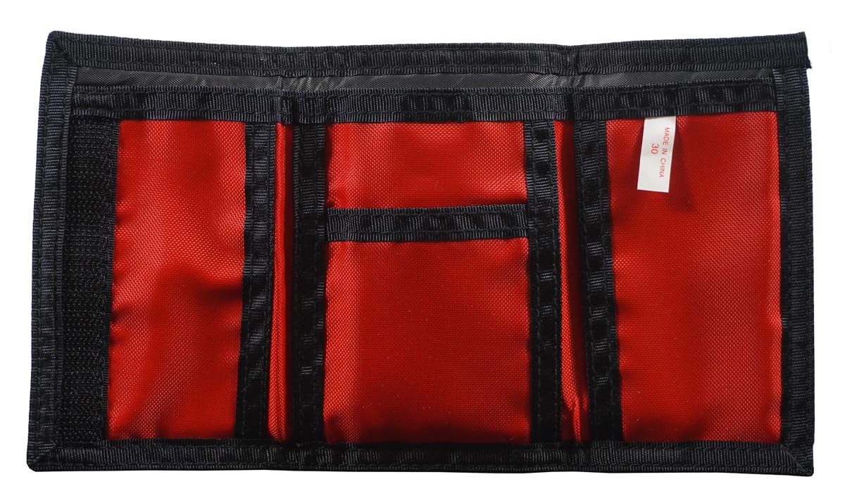NCAA Licensed Nylon Tri-Fold Wallet for Men - Durable & Slim College Sports Wallet - Perfect for Game Day, Travel & Everyday Use