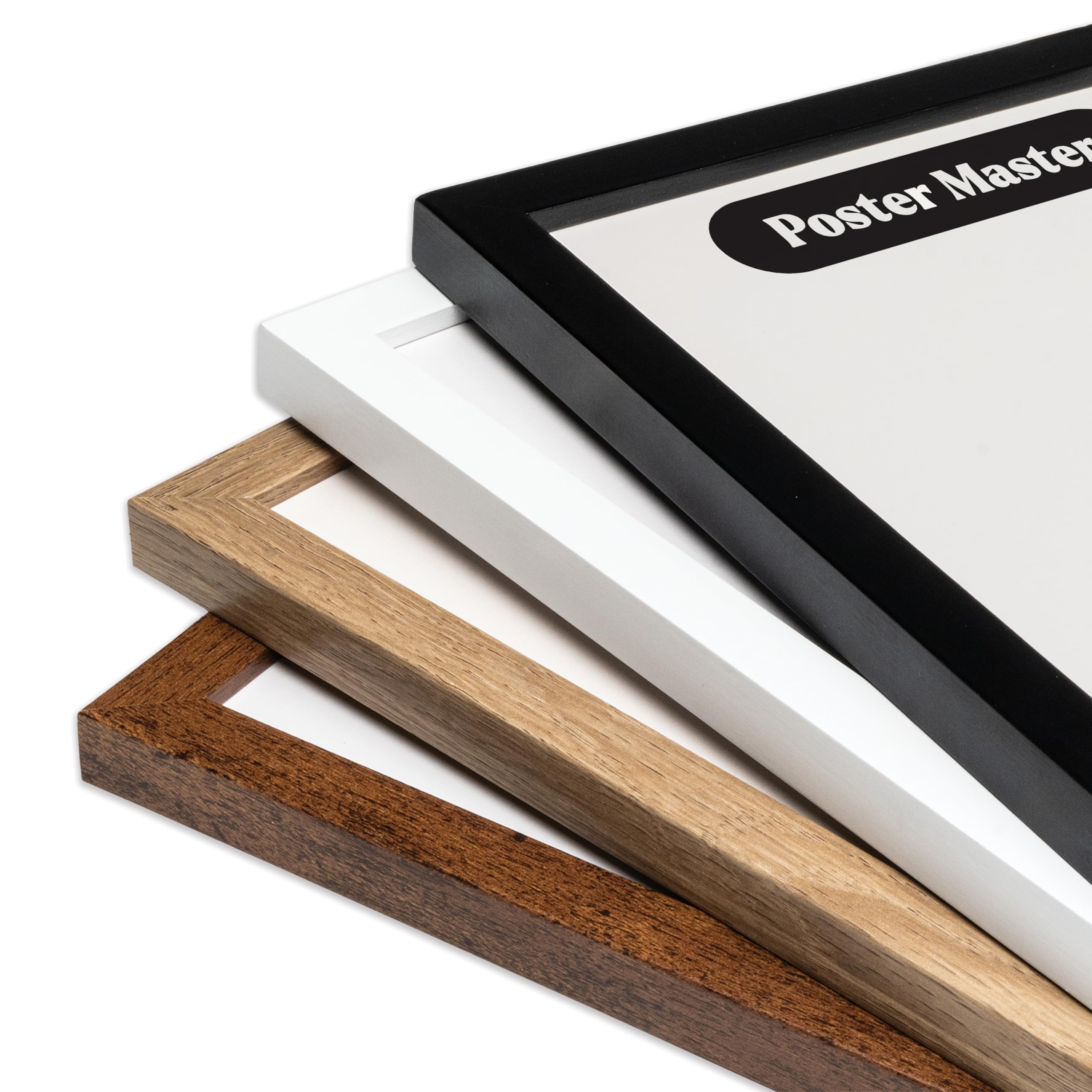 Premium 8x10 White Wood Picture Frames - Set of 3 for Wall Art, Posters & Photos - Perfect for Home, Office & Gallery Decor - Shatter-Resistant Glass & Easy to Hang
