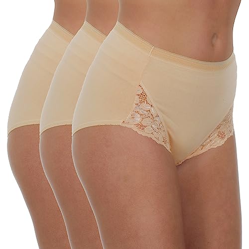 6 Pairs Beige Lace