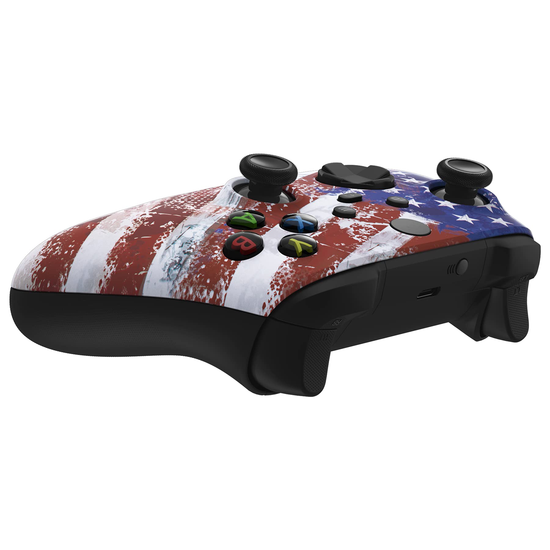 eXtremeRate Xbox Series X/S Controller Shell - US Flag Cover for Gaming & Customization