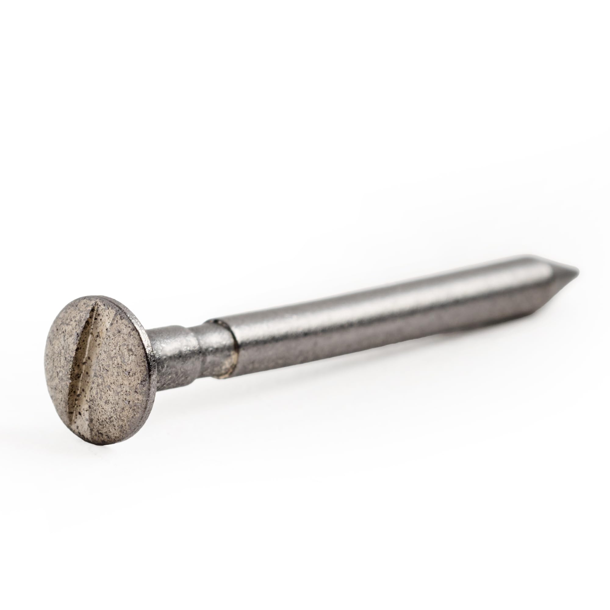 Pinewood Pro PRO Bent 1.5 Degree Steering Axle - Graphite Coated, Nickel Plated with Easy Turn Screw Slot | Reduces Wheel Wobble & Friction for Peak Performance | Perfect for Pinewood Derby Cars & Model Racing