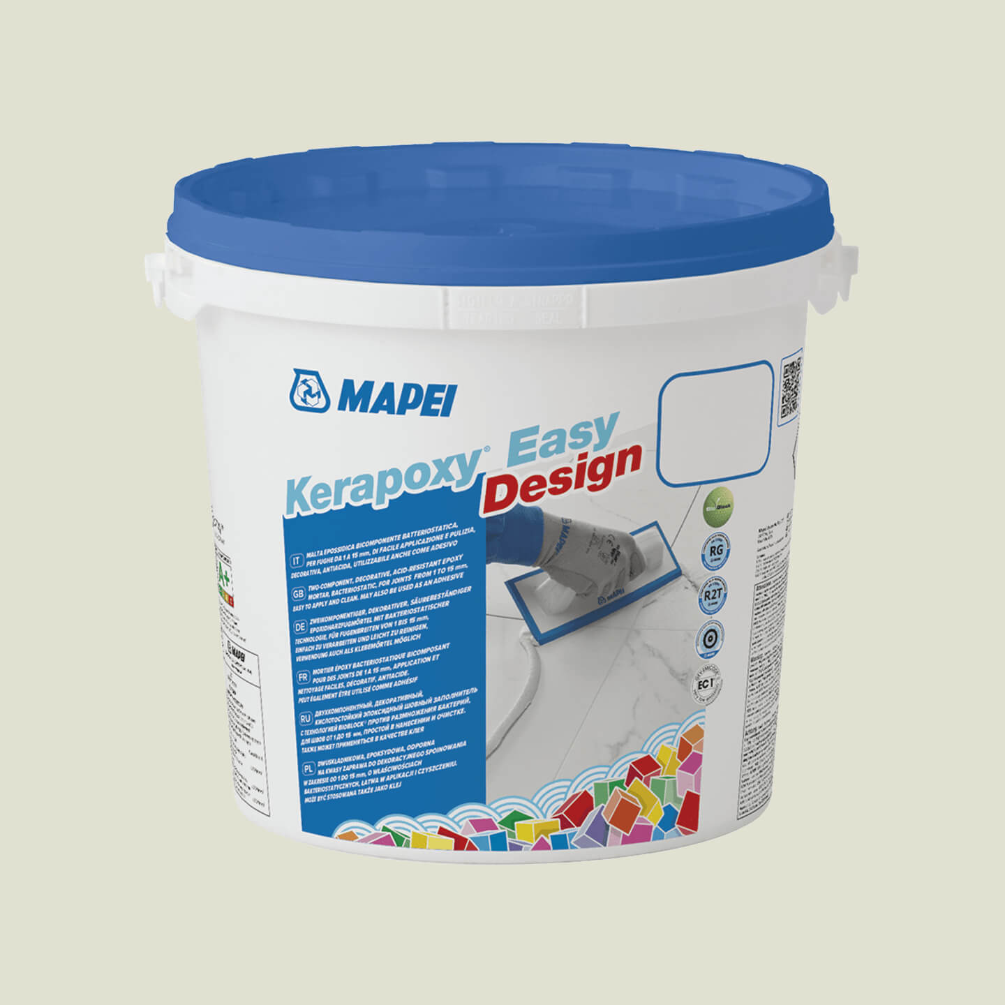 Mapei Kerapoxy Easy Design 3kg Translucent Epoxy Grout - Premium Waterproof Tile Adhesive for Bathroom, Kitchen & Shower Floors (700)