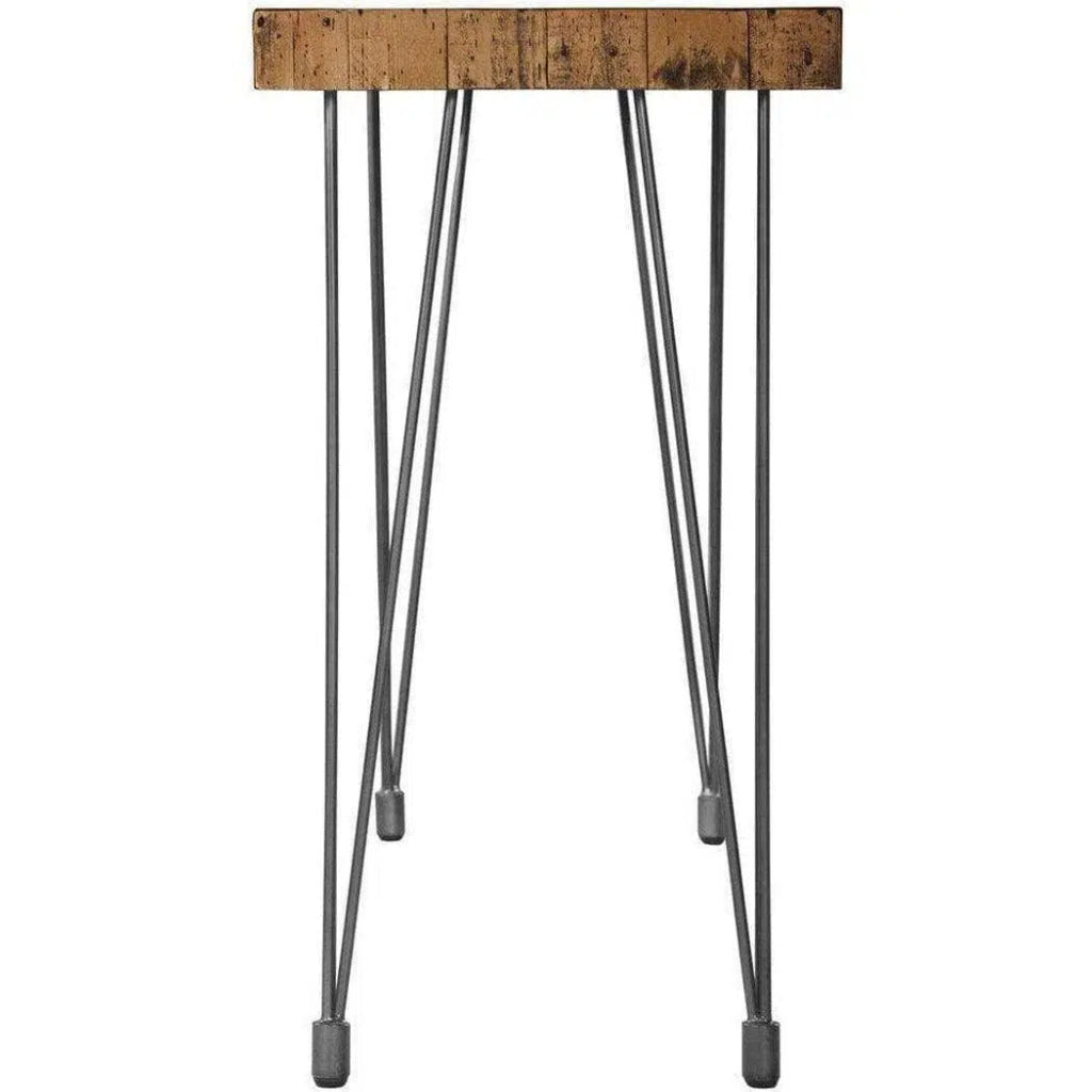 67 Inch Solid Wood Console Table - Rustic Industrial Style Entryway Sofa Table for Hallway, Living Room & Bedroom Decor