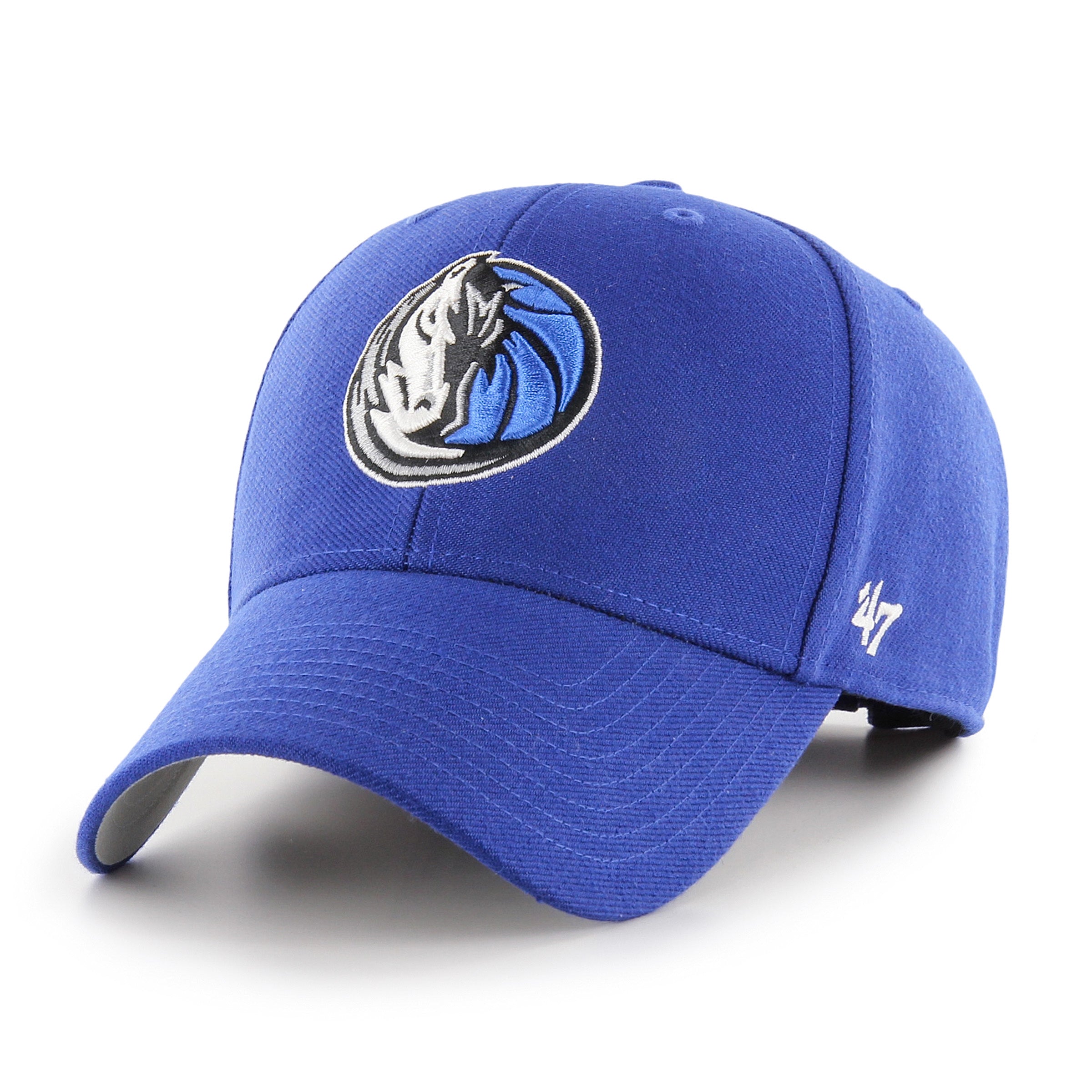 47 Brand Dallas Mavericks MVP Adjustable Hat - Royal Blue Snapback Cap for Men & Women - Perfect for Basketball Games, Outdoor Sports & Casual Wear