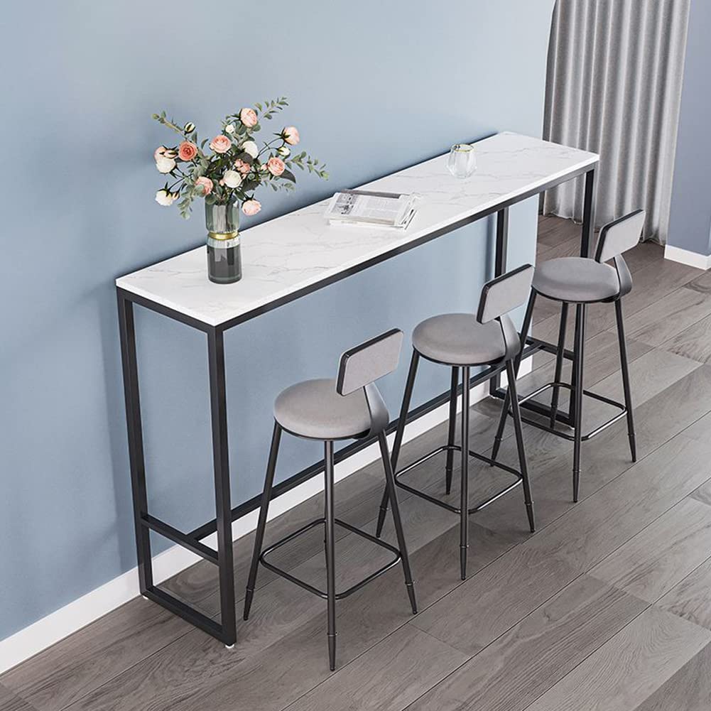 Scandinavian Modern Iron Bar Stool Set of 8 - 30
