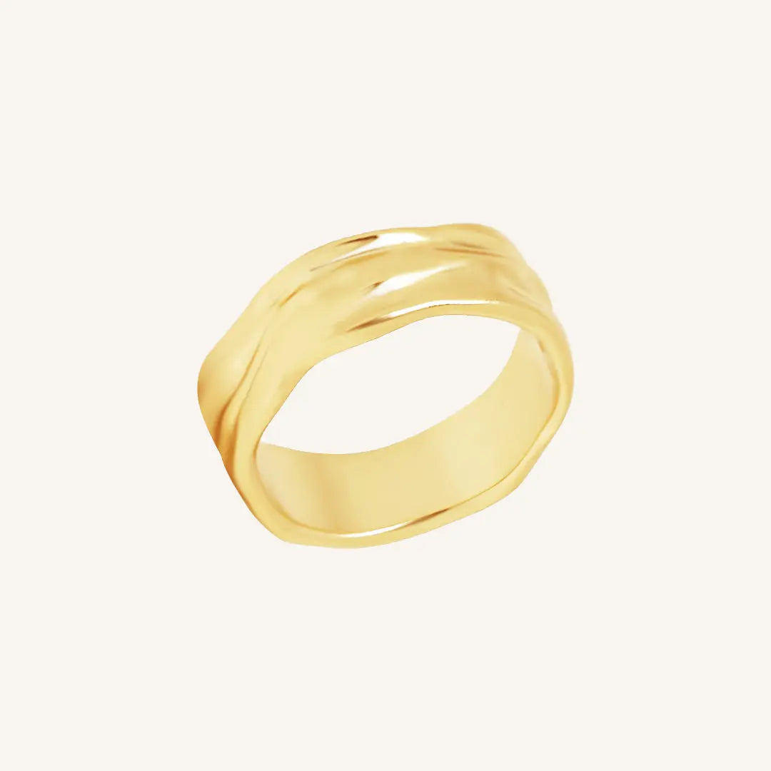 Dune Ring for Women - Elegant Sand Dune Inspired Jewelry - Perfect for Beach Weddings, Boho Fashion & Everyday Wear