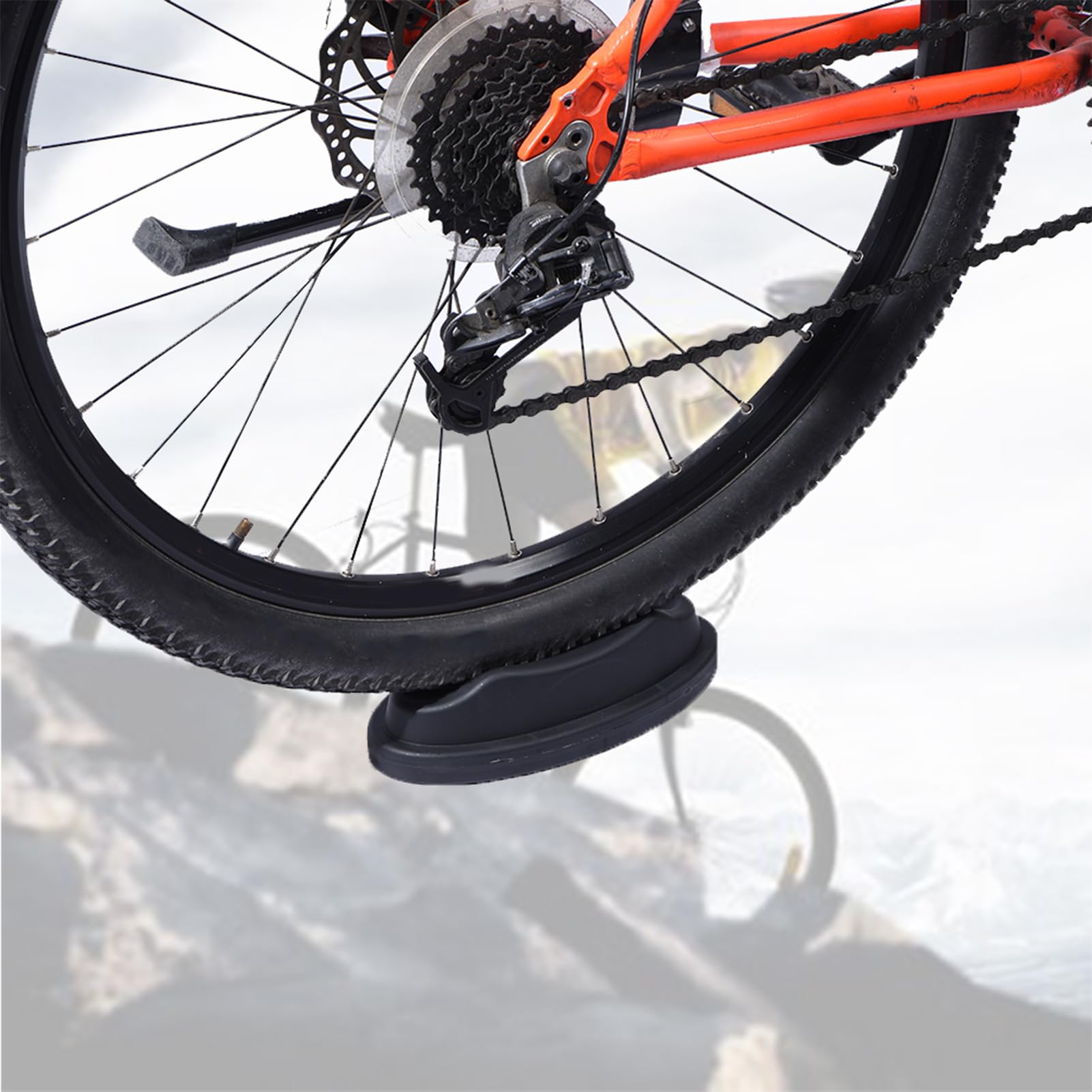 **Bicycle Front Wheel Support Block - Indoor Bike Trainer Stand for Stability & Balance - Perfect for Home, Gym & Indoor Cycling Workouts**