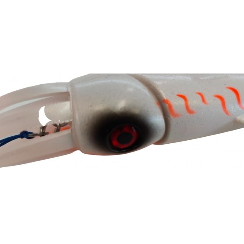 Premium VETROS PVC Squid Fishing Lures for Grouper, Snapper, Tuna & Amberjack - Saltwater Fishing Bait for Offshore & Deep Sea Angling