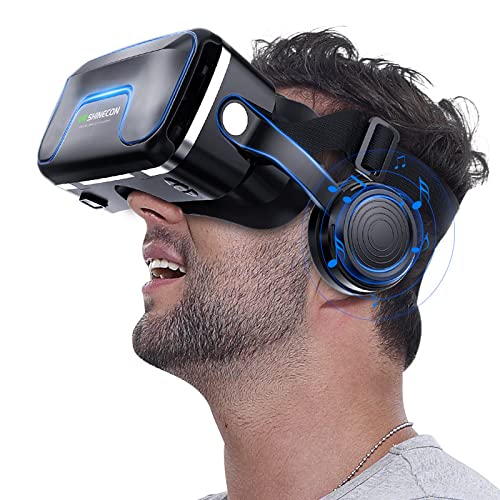 VRLEKAM 3D VR Glasses for Smartphones - Virtual Reality Headset for iPhone & Android (5.0-7.2 Inch) | PC Entertainment, Blue Light Blocking | Perfect for Gaming, Movies & VR Experiences