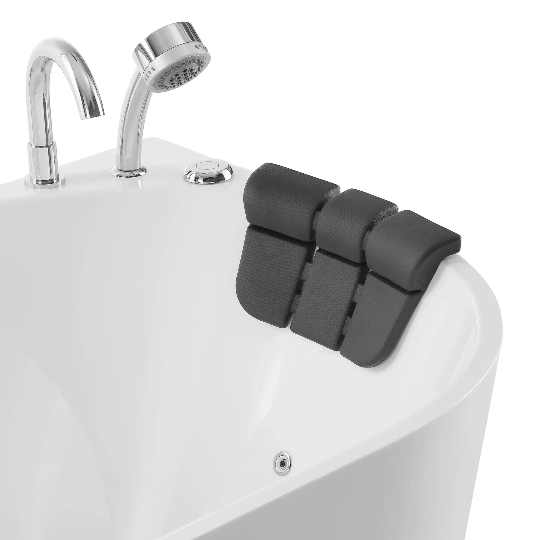 Empava 71-Inch White Acrylic Oval Jetted Bathtub with Massage Jets - Luxury Freestanding Soaking Tub for Spa-Like Relaxation at Home (Model 71AIS08) | Perfect for Master Bathrooms, Hotel Suites & Wellness Retreats