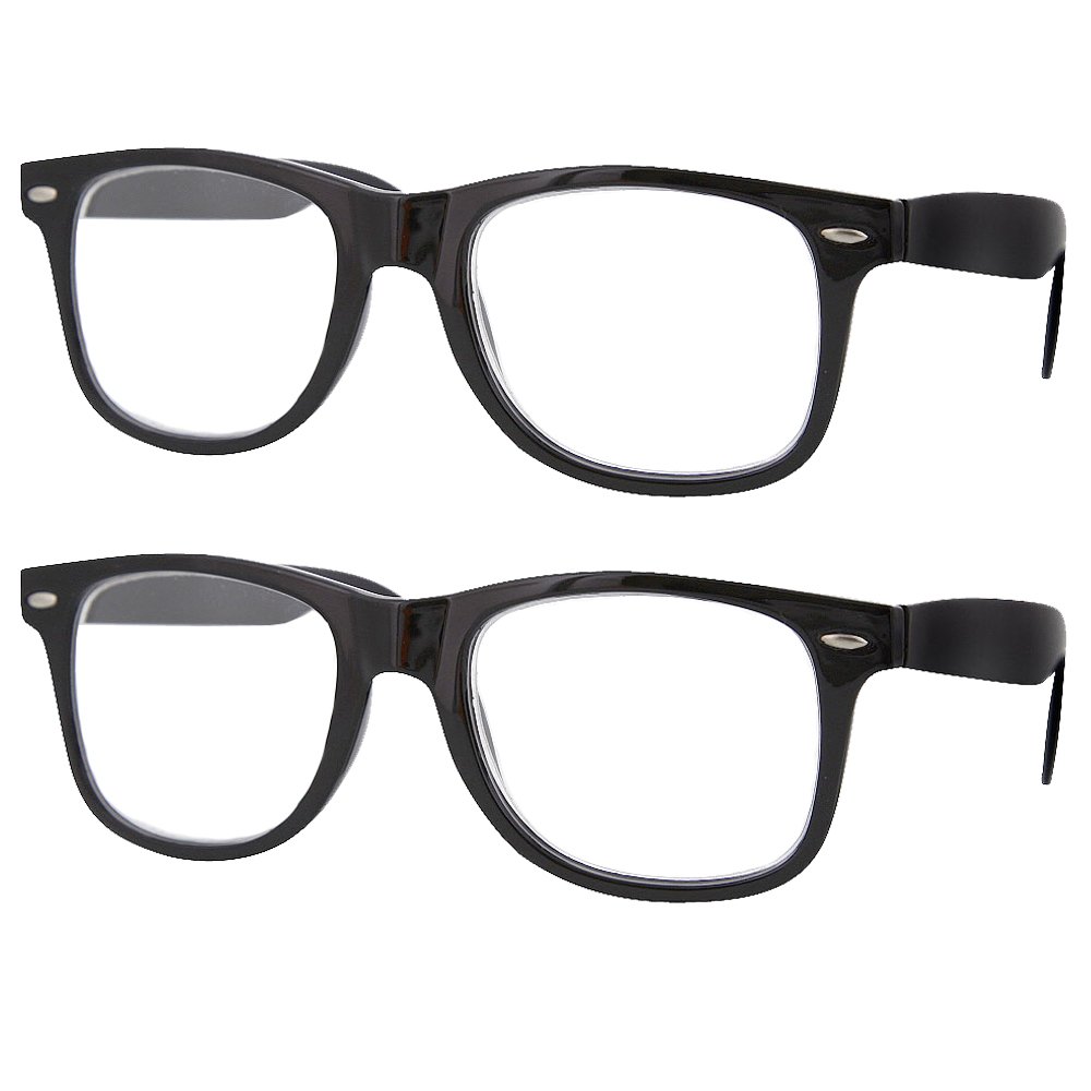 2 Pack High Magnification Reading Glasses (1.00-6.00 Strength) - Premium Strong Power Readers for Men & Women | Perfect for Reading, Crafts & Close Work