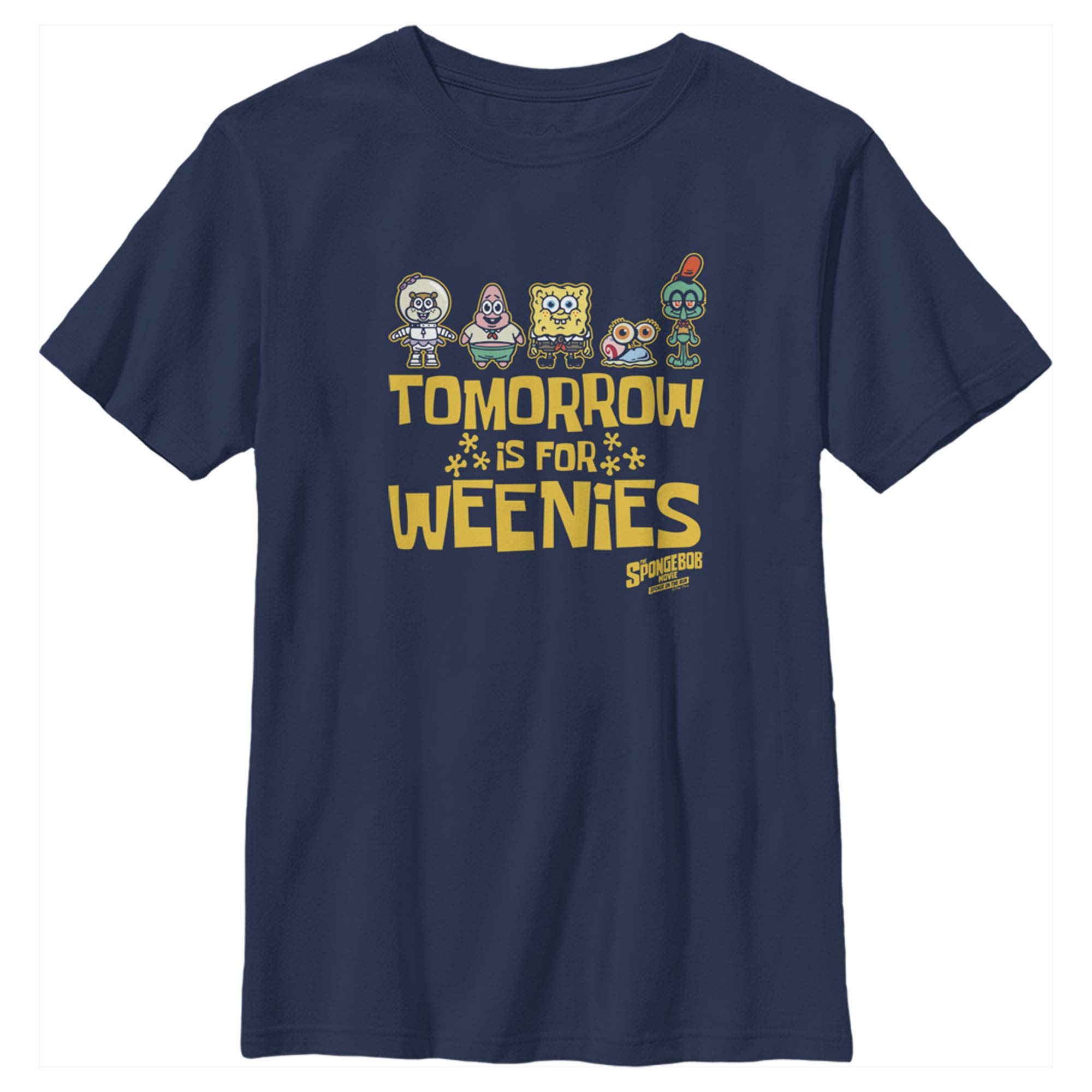 Boys' Spongebob Squarepants 'Sponge on The Run' Tomorrow Weenies Friends Graphic T-Shirt - Fun Cartoon Character Tee for Kids Birthday & Casual Wear