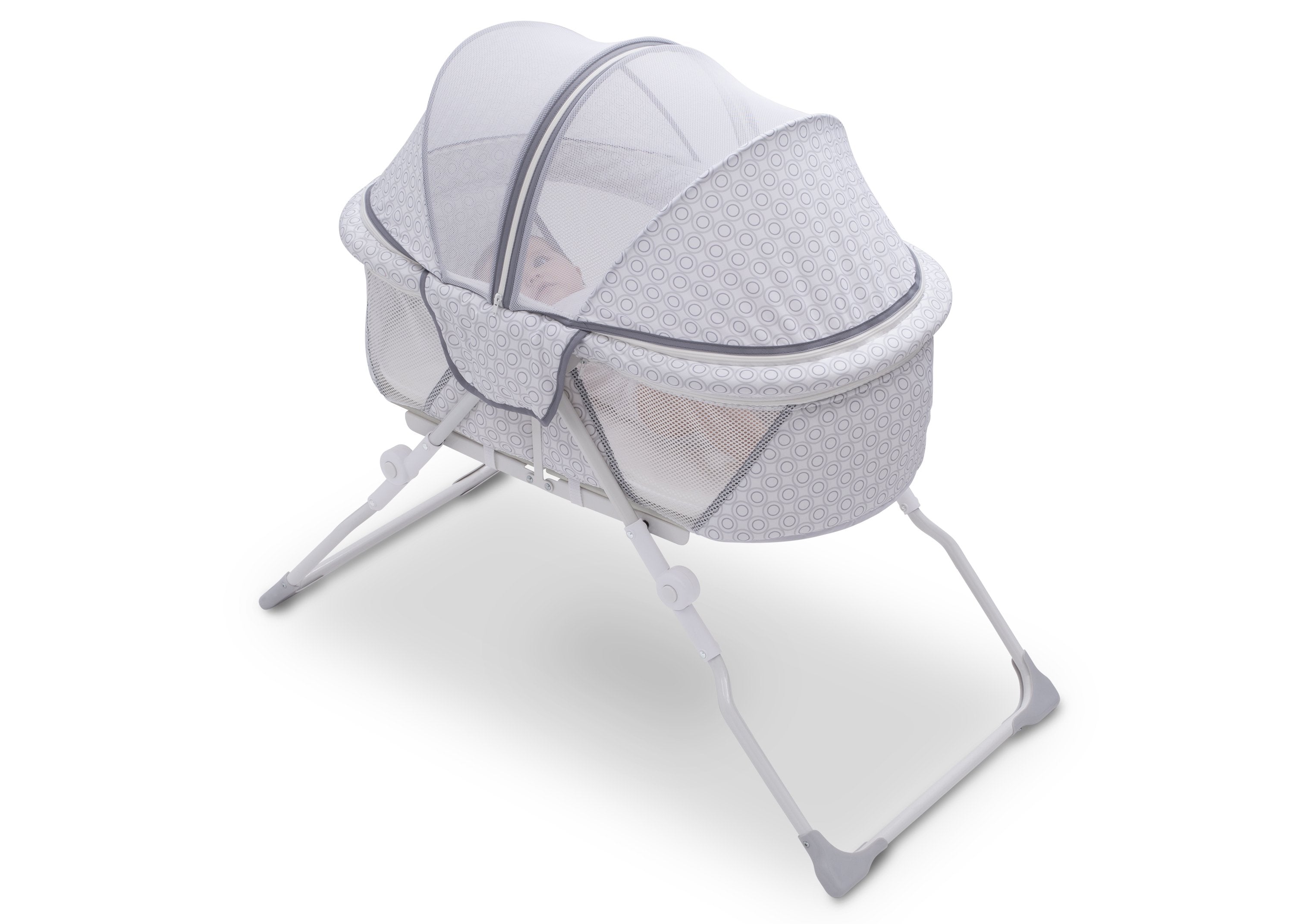 EZ Fold Ultra Compact Travel Bassinet - Portable Baby Crib for Newborns & Infants - Perfect for Airplane, Car, and Hotel Use