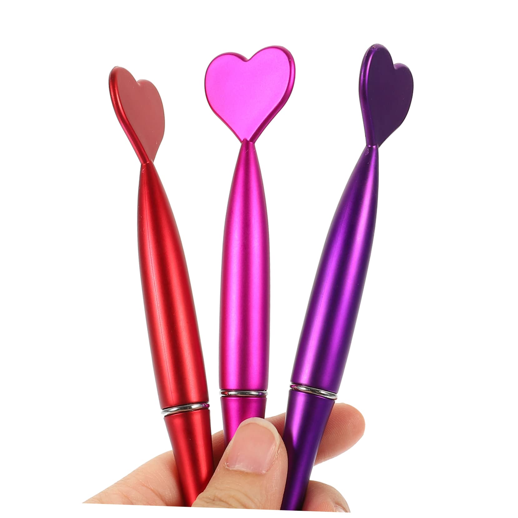 DIYEAH 2 Sets Heart-Shaped Ergonomic Ballpoint Pens - Comfortable Grip for Kids, Students & Office Use - 96 Pens Total (48pcs x 2) - Perfect for School, Gift Giving & Everyday Writing