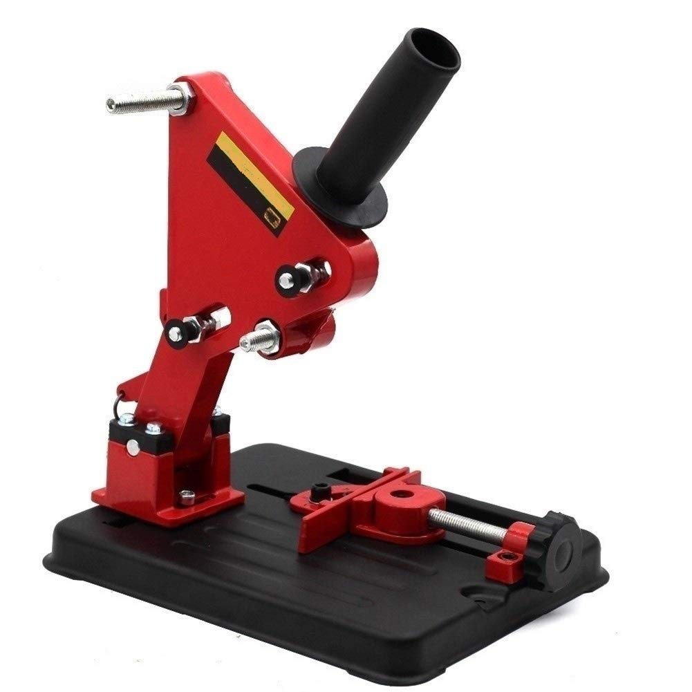 Angle Grinder Stand Holder Support Bracket for 100-125mm Cutters - Heavy Duty Cast Iron Base Power Tool Accessory - Perfect for Metalworking, Woodworking & DIY Projects