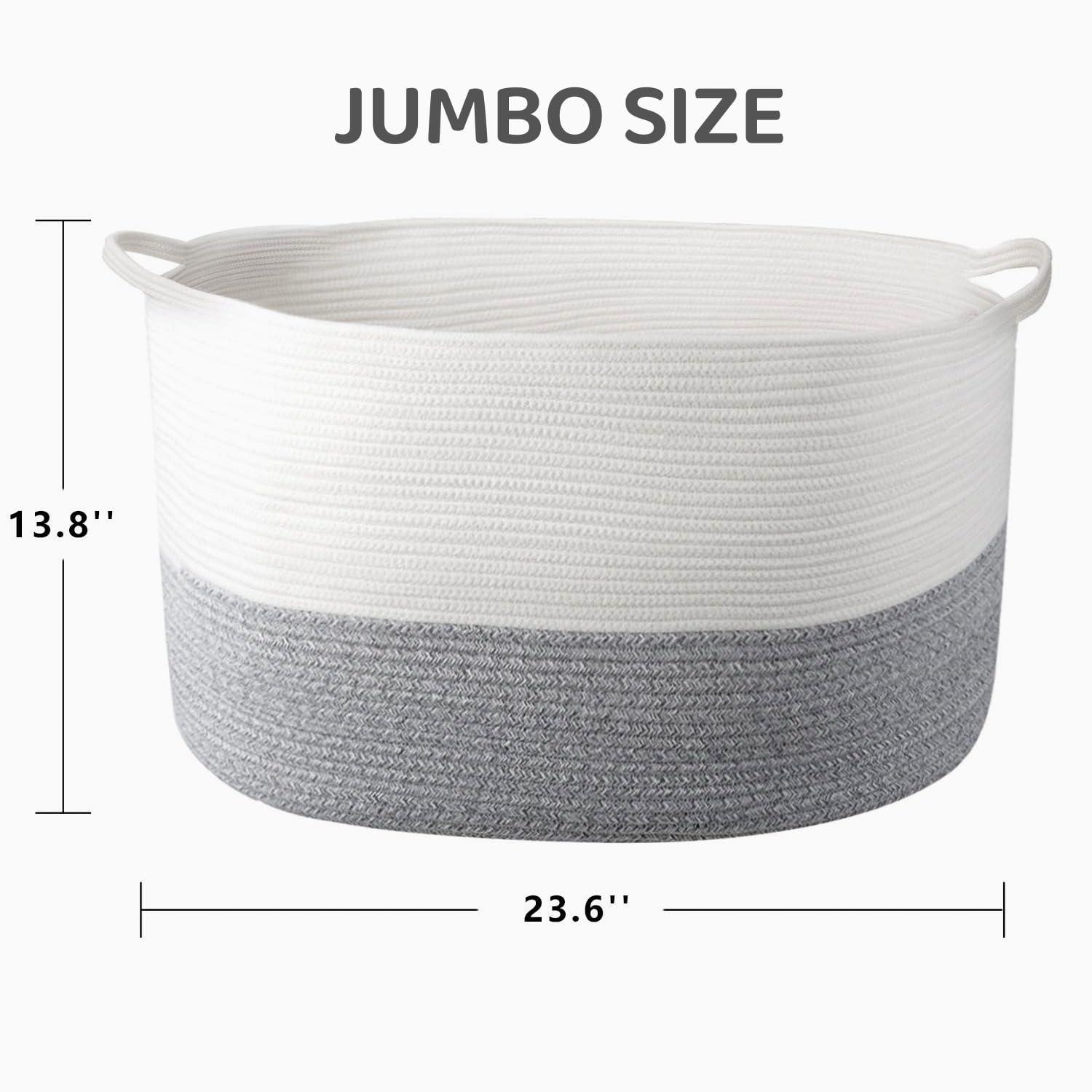 XXX Large Woven Rope Storage Basket (23