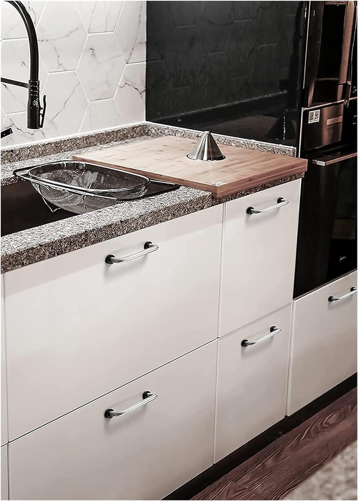 Stainless Steel Cabinet Knobs & Drawer Pull Handles - 2 Pack Kitchen Cupboard Hardware for Bathroom, Furniture & Cabinets - Durable & Stylish (Color B) - Perfect for Modern Kitchen Renovation & Bathroom Upgrade