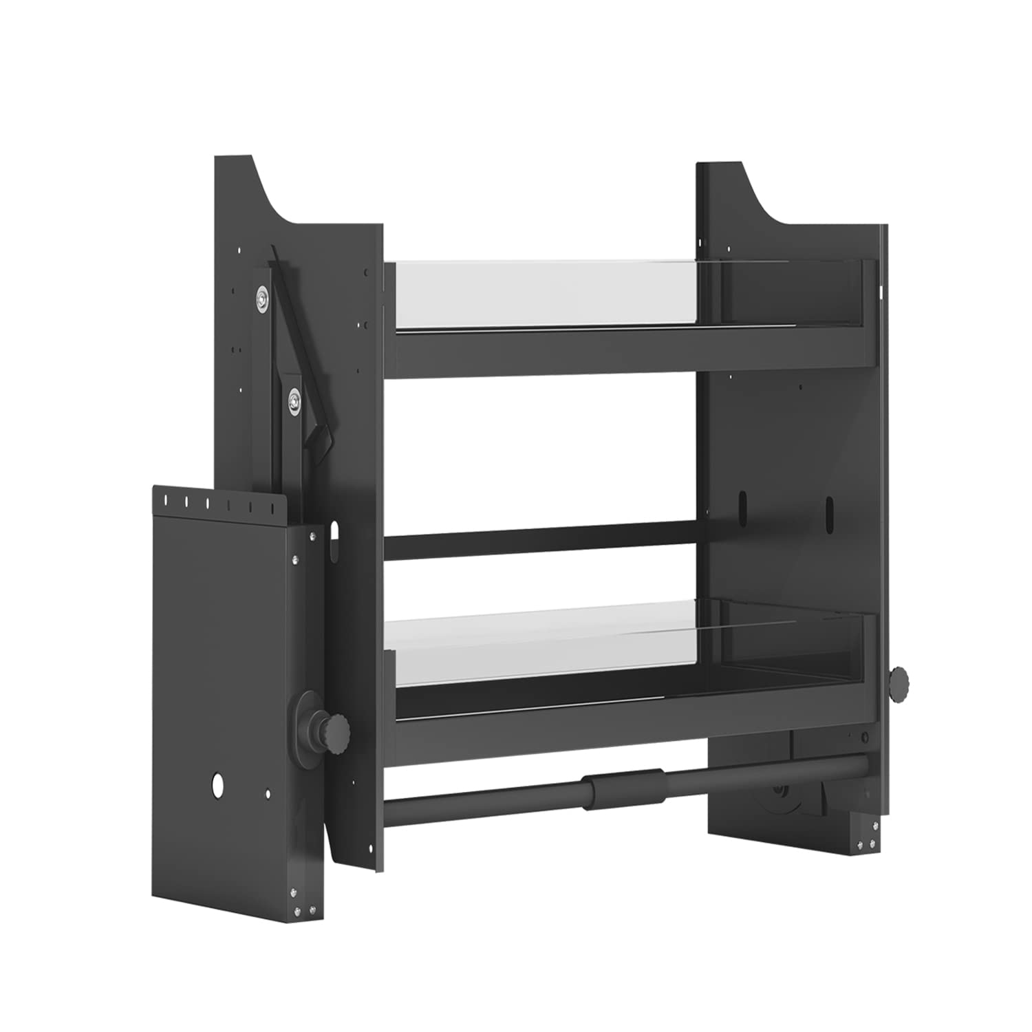 Pull Down Shelf for Upper Kitchen Wall Cabinet - 21 Inch Storage Organizer | Space-Saving Solution for Hard-to-Reach Cabinets | Perfect for Spices, Cookware & Pantry Items