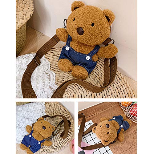 Cute Plush Mini Crossbody Bag for Women & Girls - Adorable Animal Shape Small Shoulder Purse Doll Phone Bag - Perfect for Parties, Travel & Everyday Use